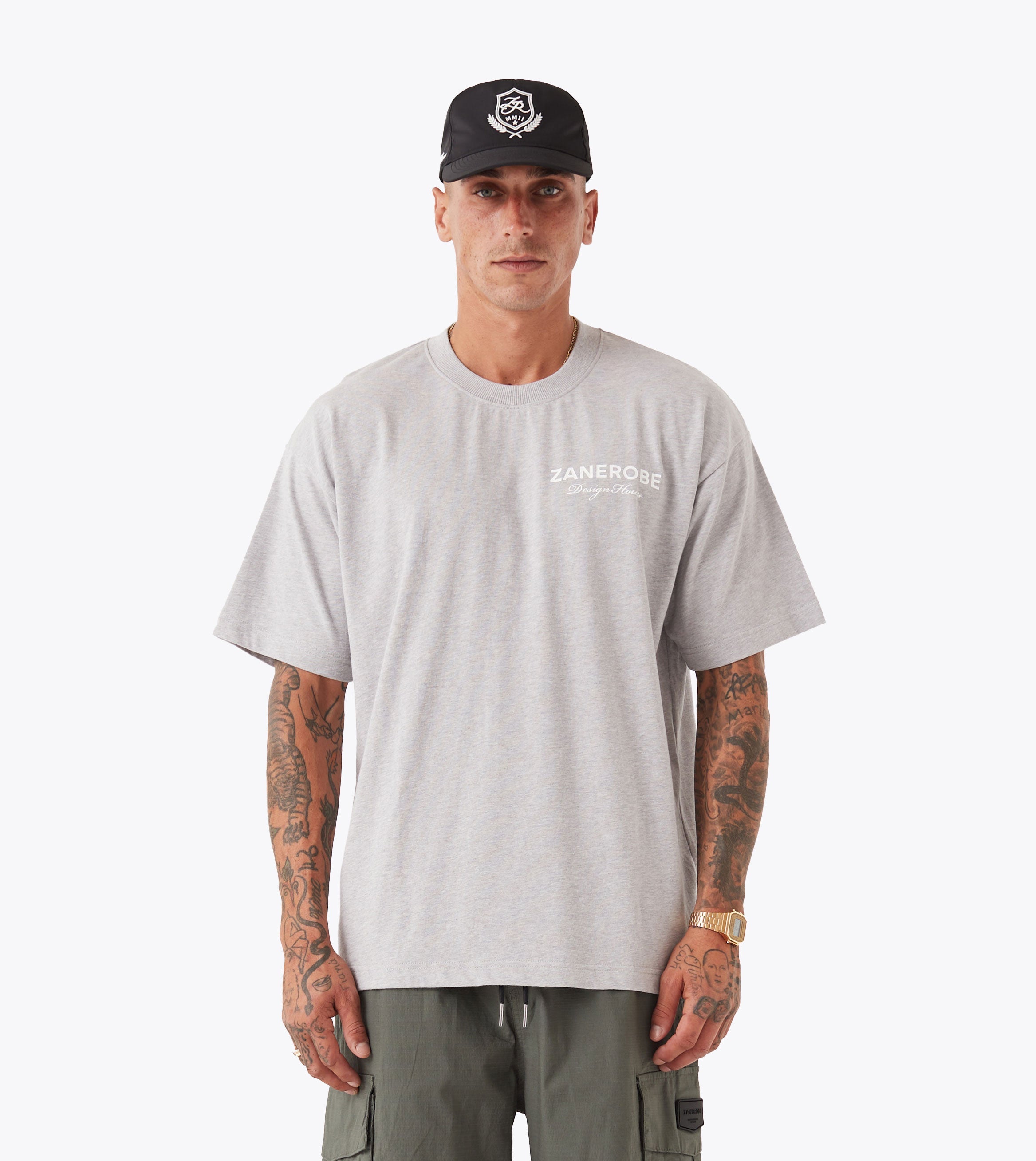 ZDH Box Tee Grey Marle