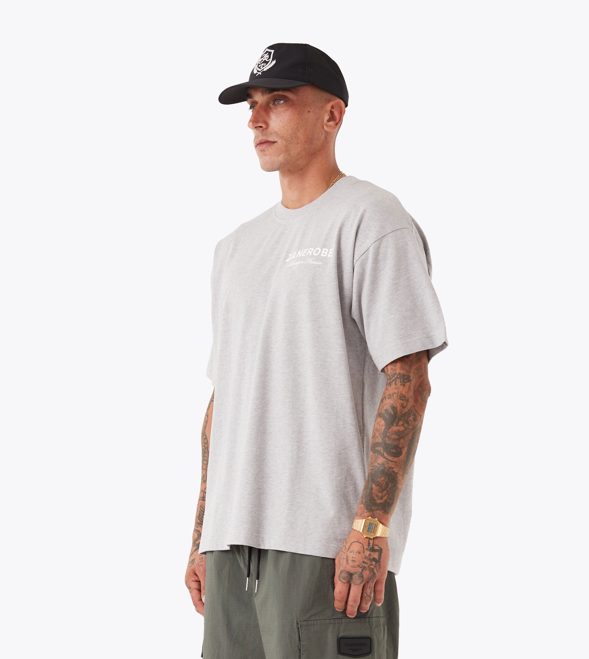 ZDH Box Tee Grey Marle