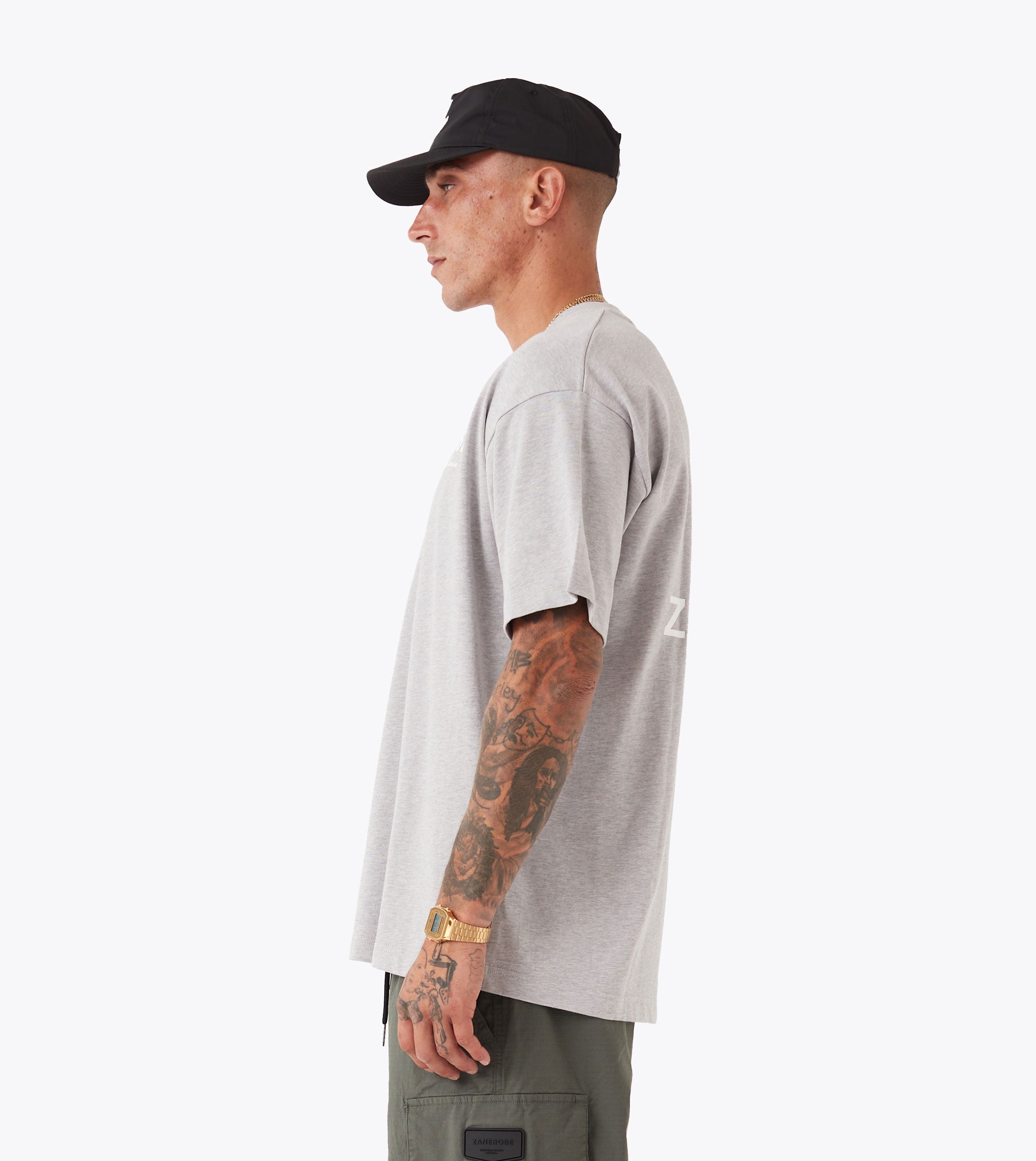 ZDH Box Tee Grey Marle