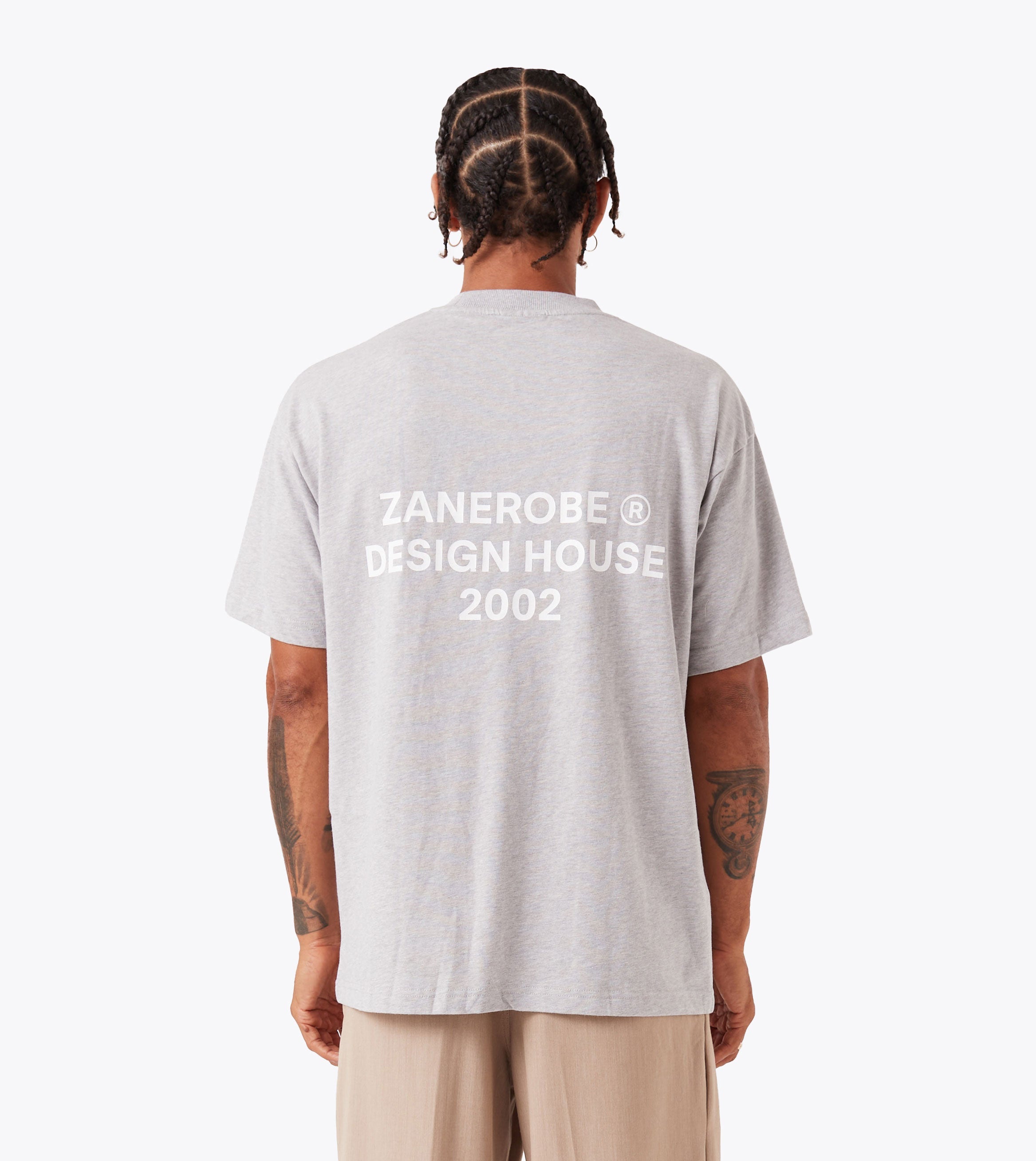 ZR Design House Box Tee Grey Marle