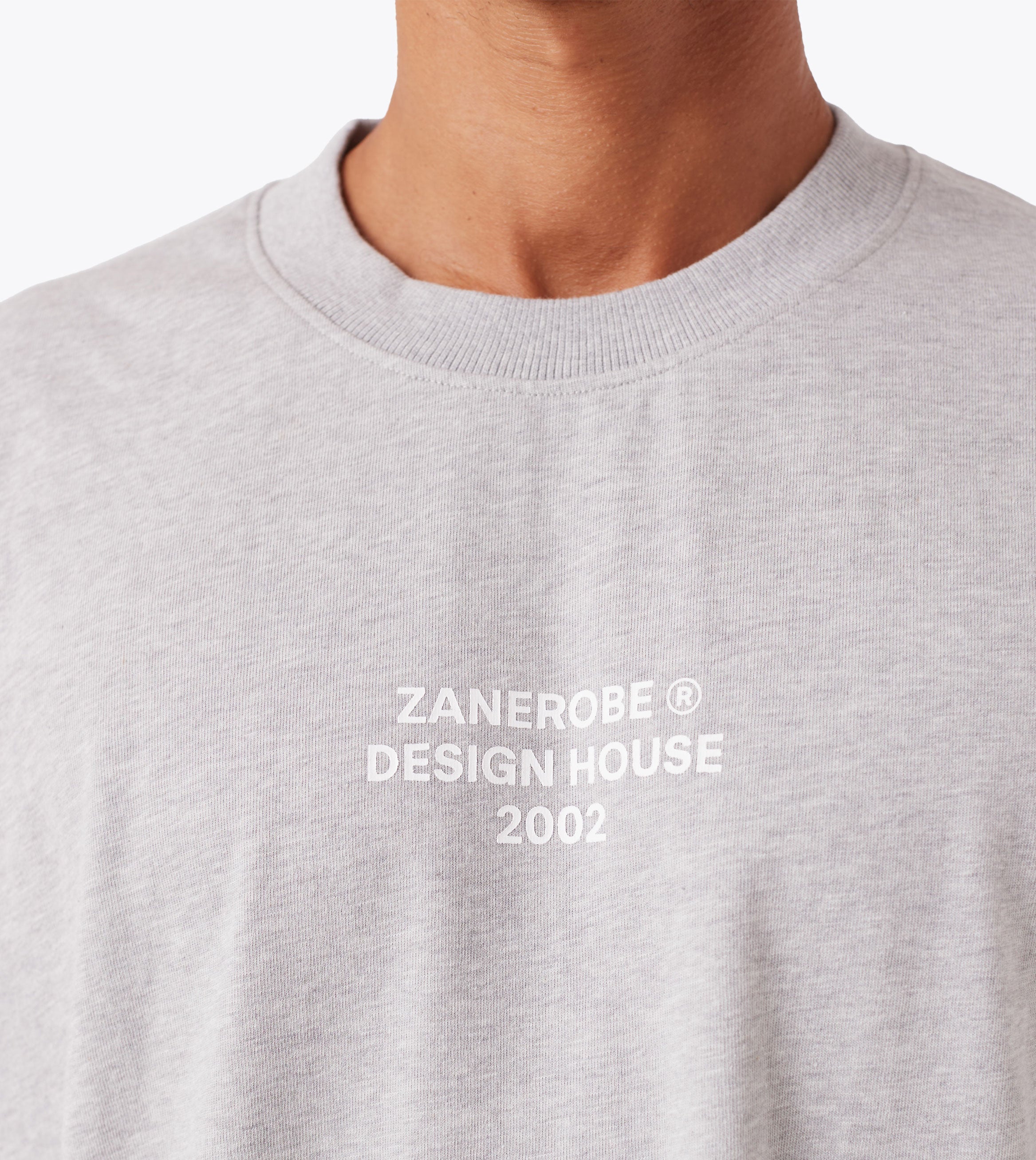 ZR Design House Box Tee Grey Marle