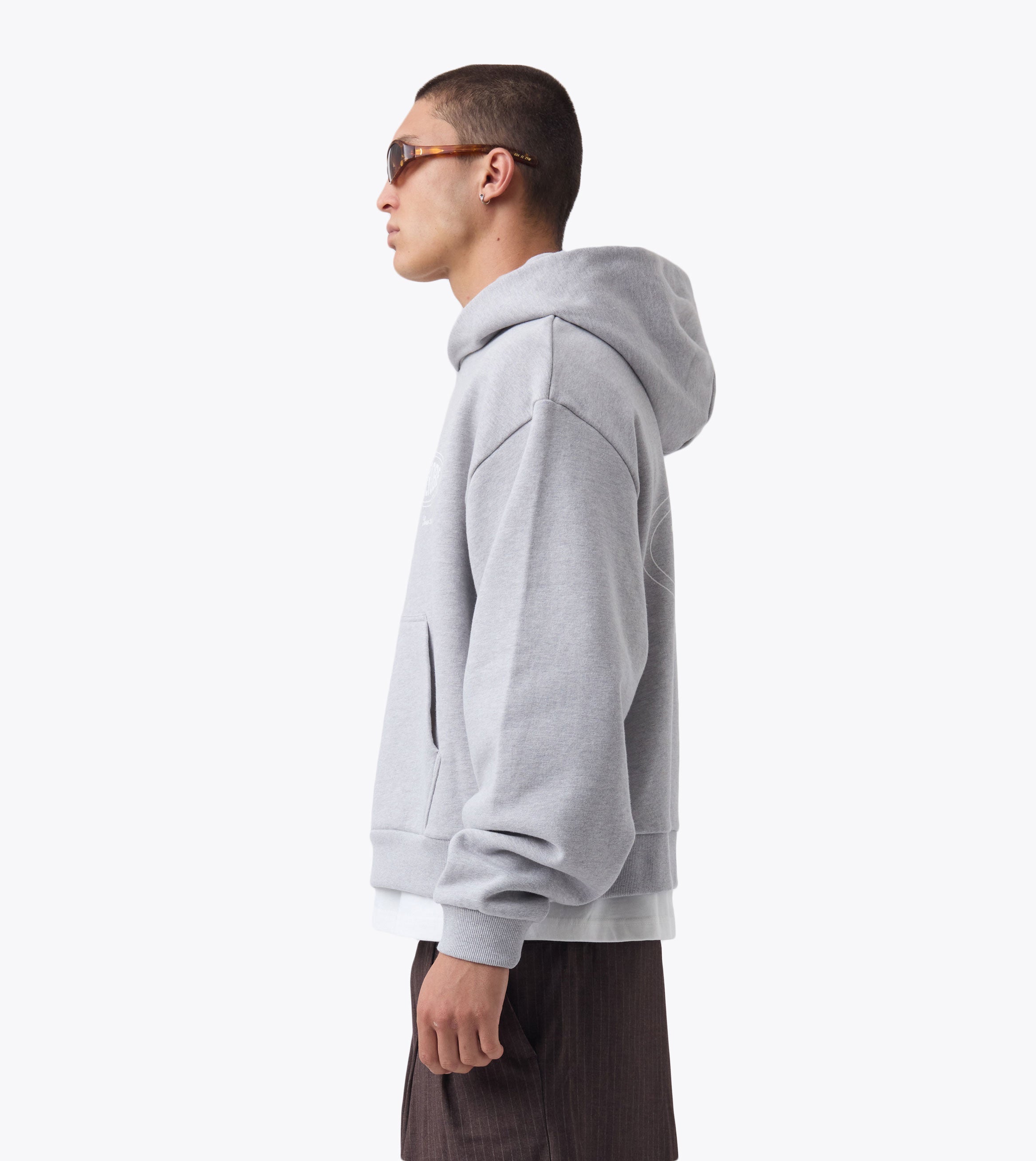 ZR Est. Box Crop Hood Grey Marle