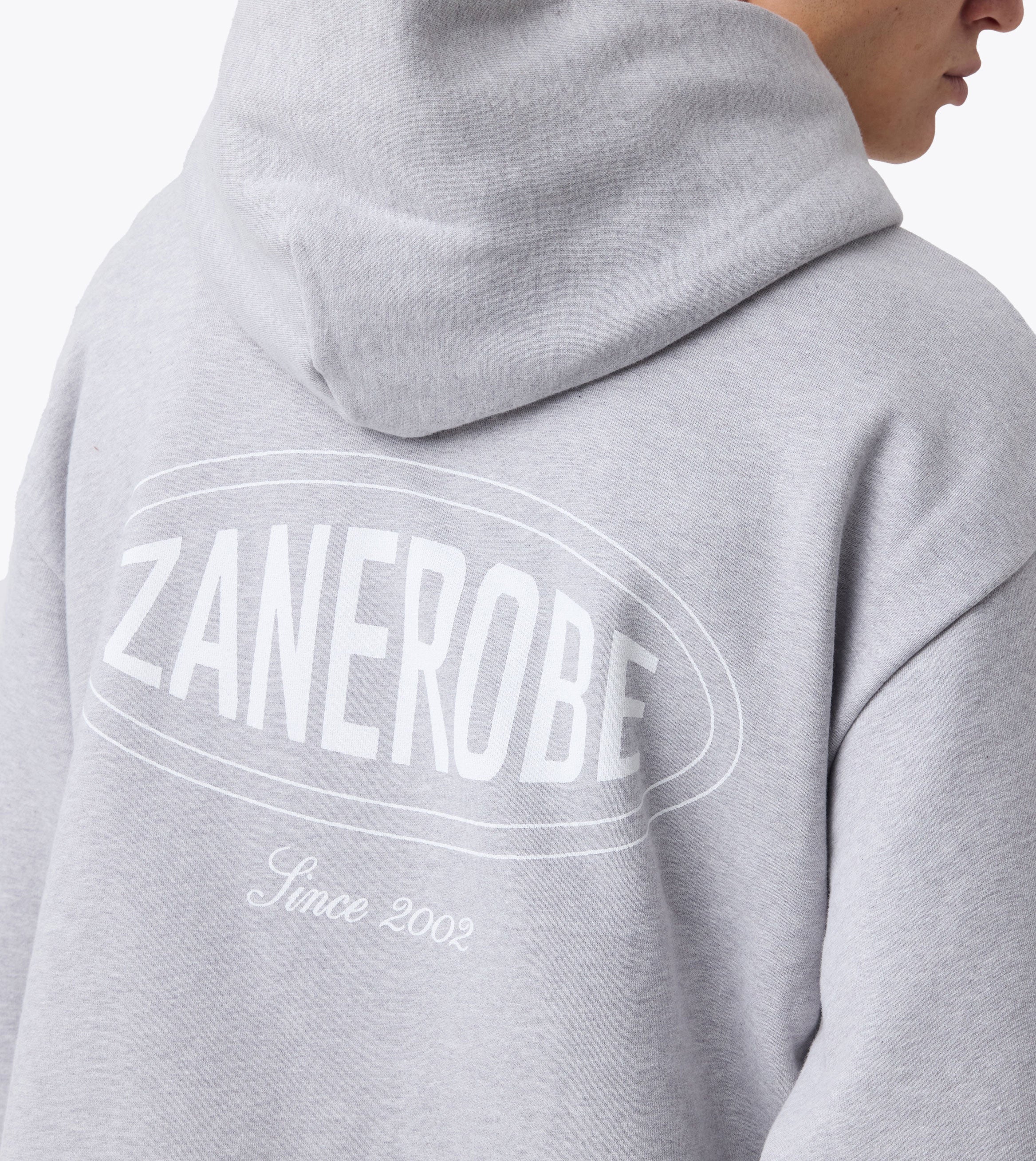 ZR Est. Box Crop Hood Grey Marle
