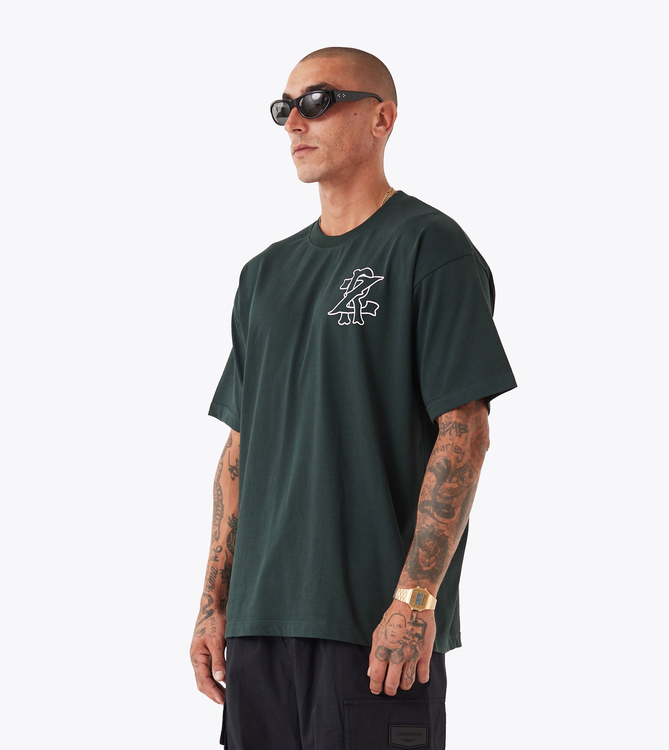 ZR Monogram Box Tee Forest