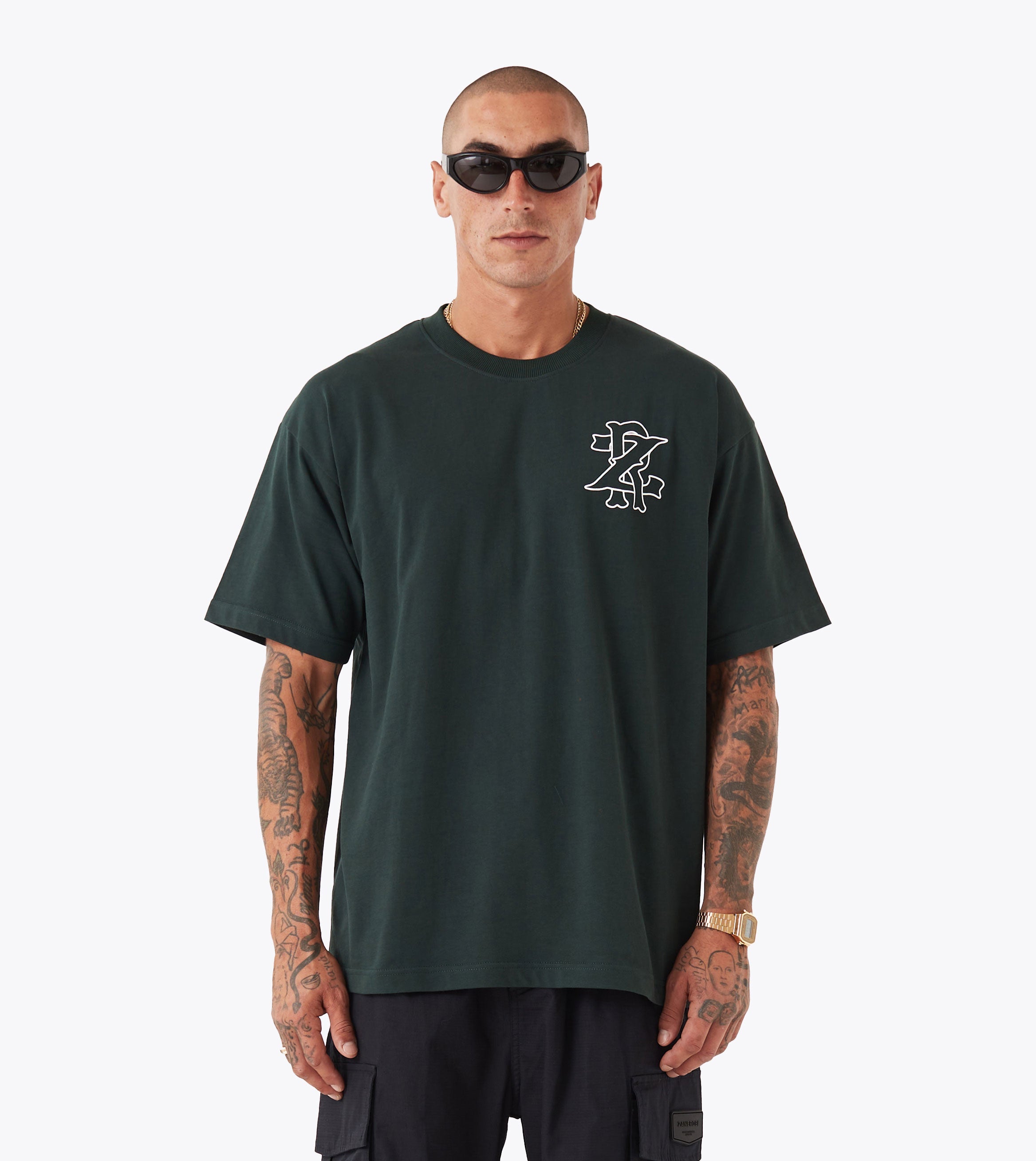 ZR Monogram Box Tee Forest