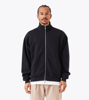Zip Funnel Sweat Black