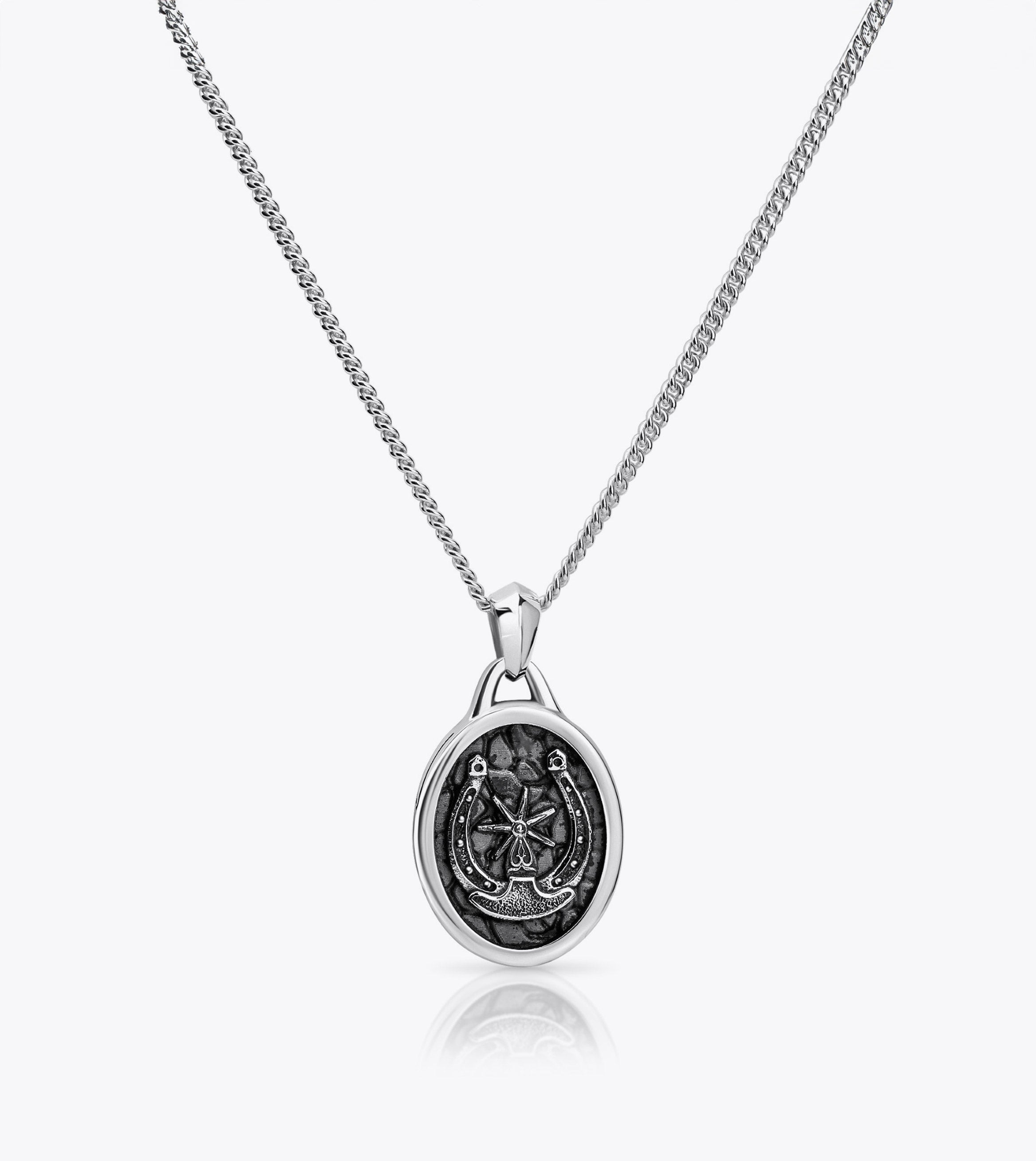Howlet Horseshoe Pendant 925 Sterling Silver