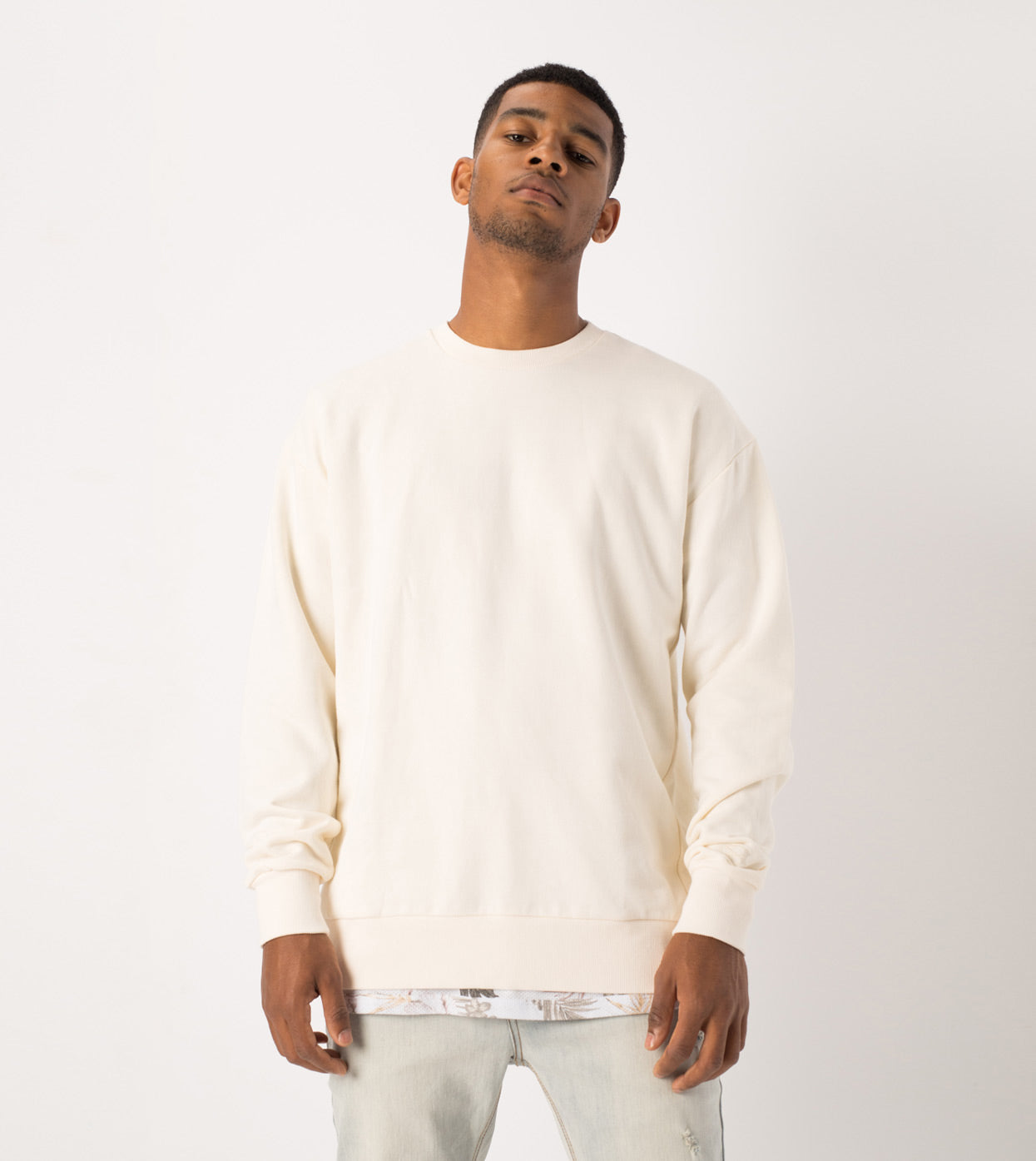 Rugger Crew Sweat Bone - Sale