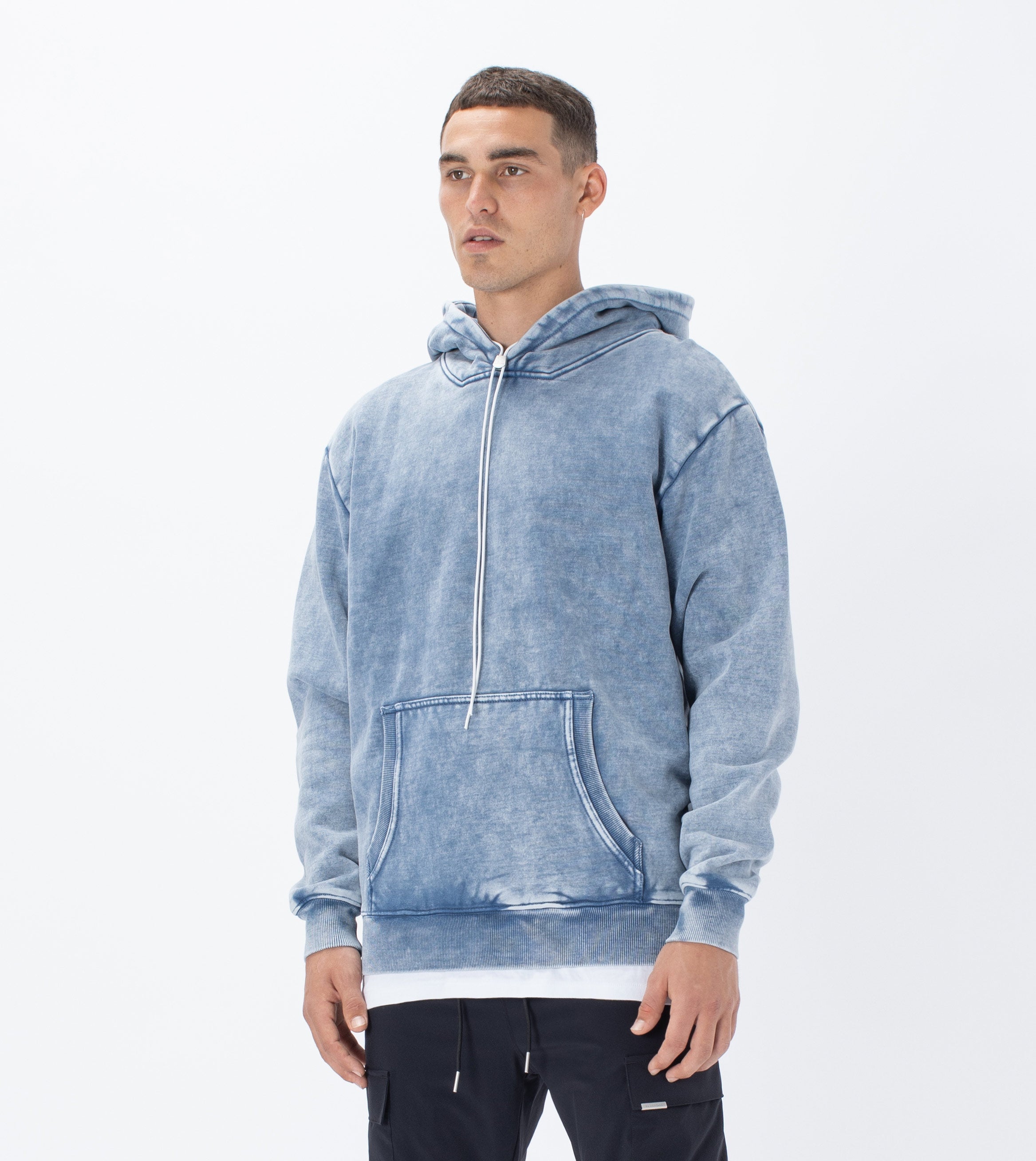 Lowgo Hood Sweat Salt Blue
