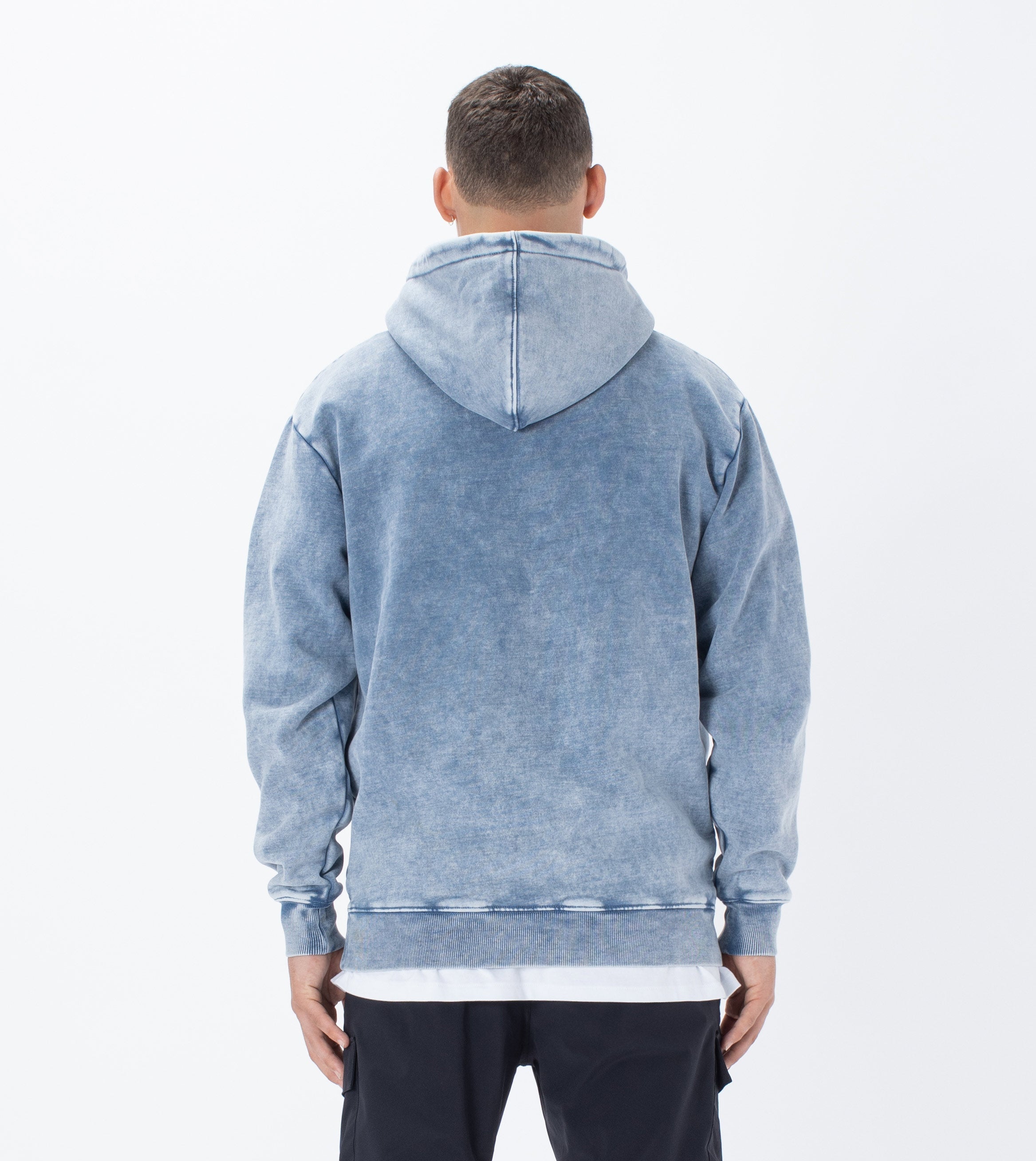 Lowgo Hood Sweat Salt Blue