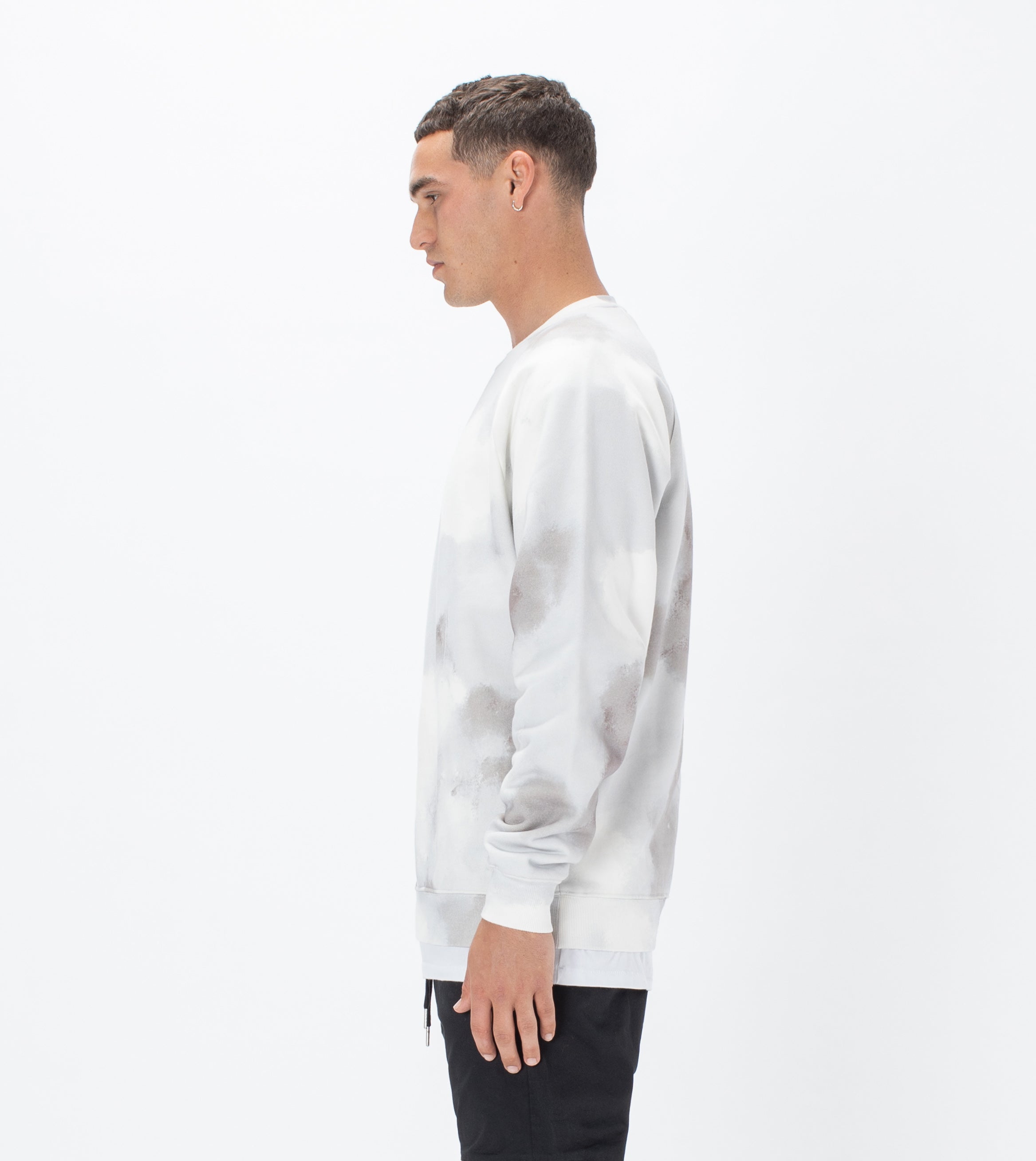 Lowgo Raglan Crew Sweat White Camo