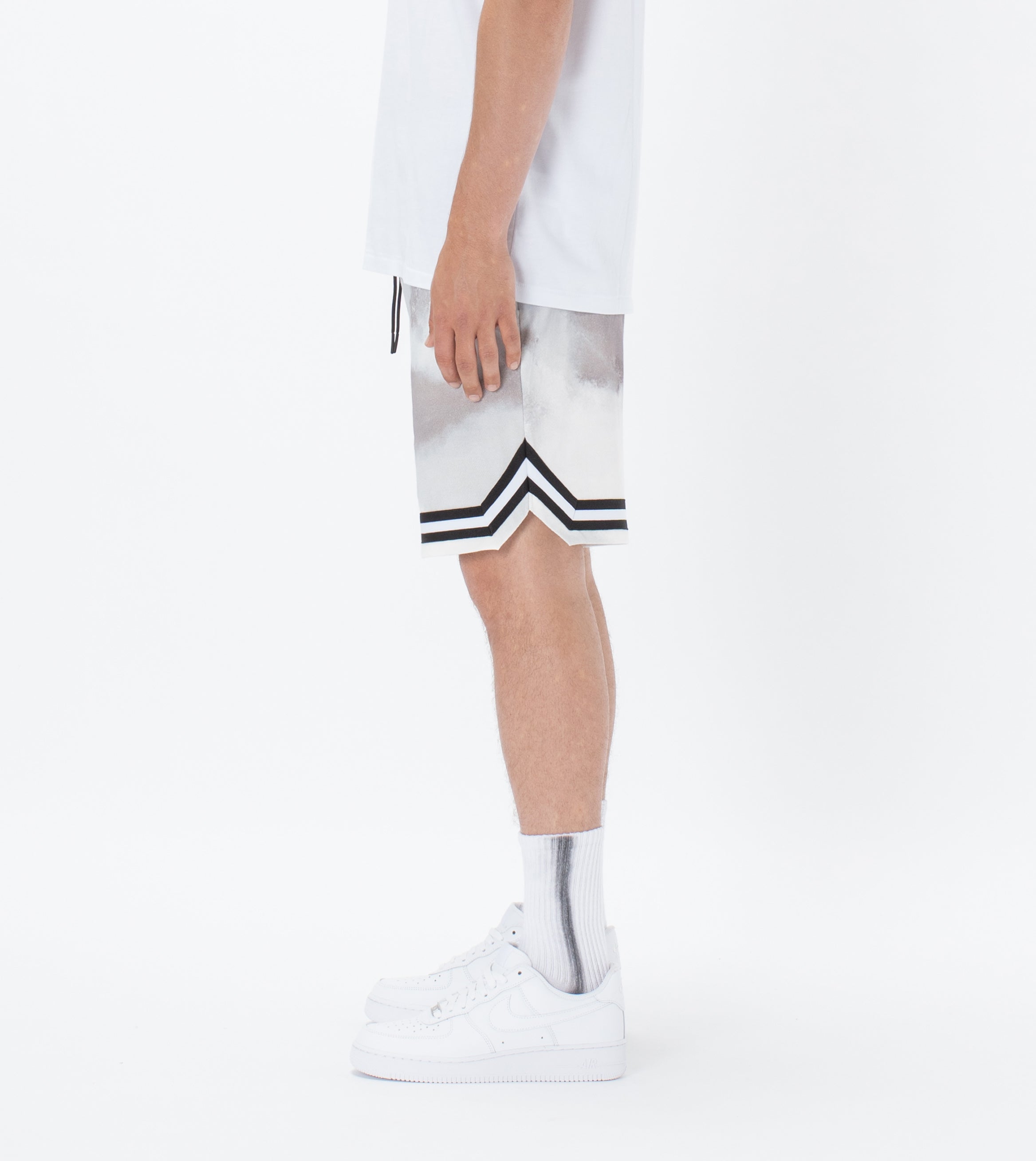 Pique Basketball Short White Camo