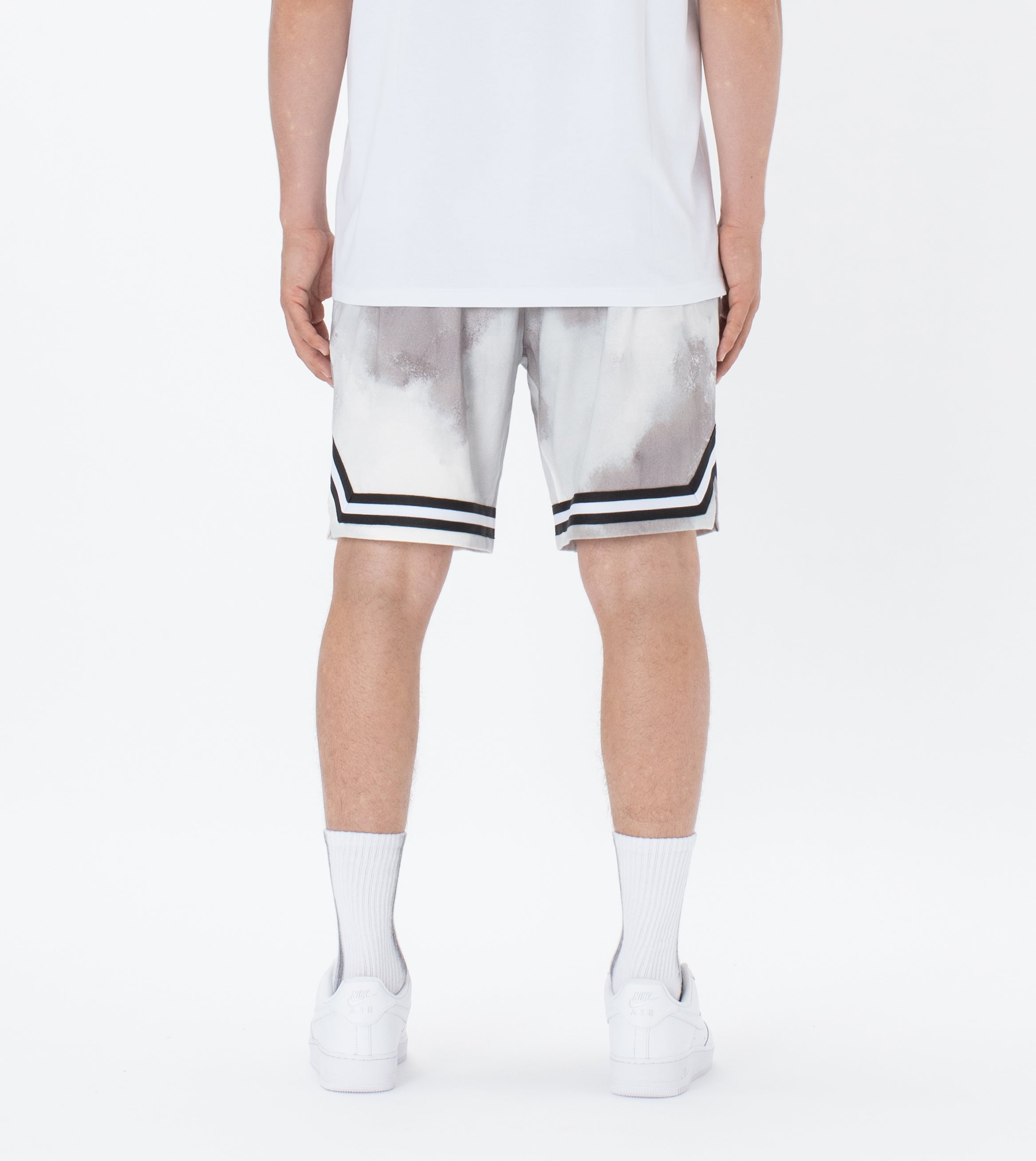 Pique Basketball Short White Camo