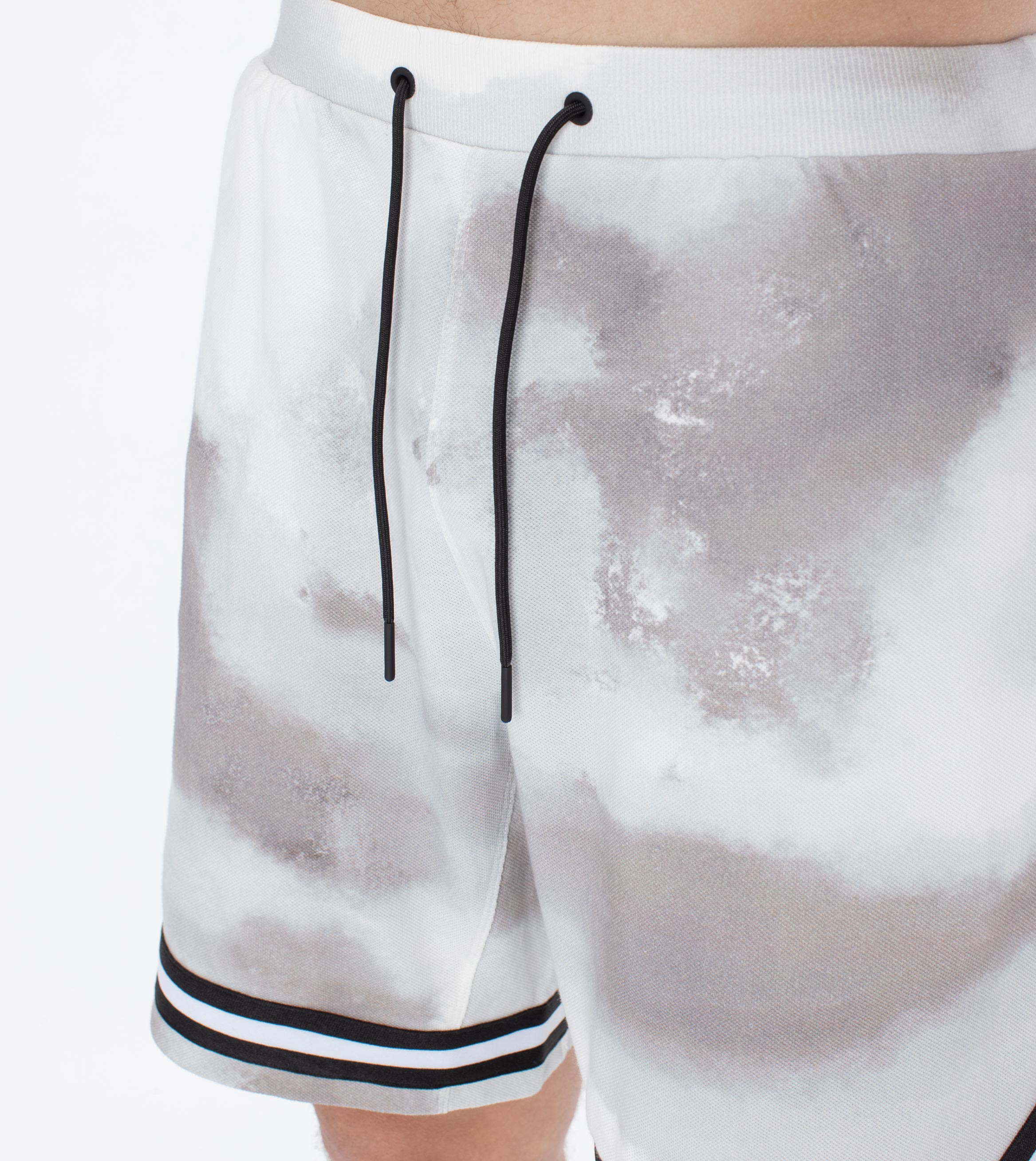 Pique Basketball Short White Camo