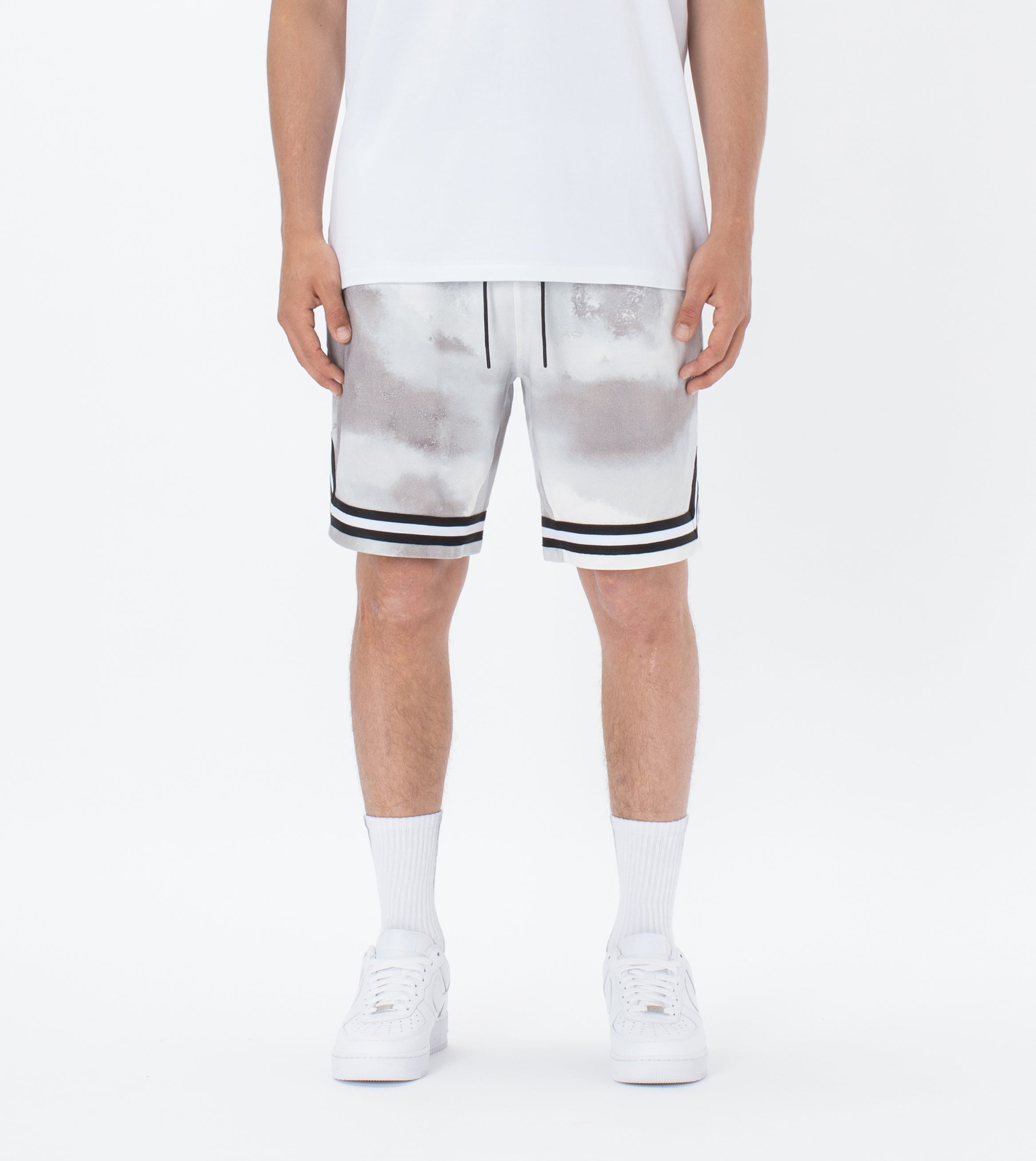 Pique Basketball Short White Camo