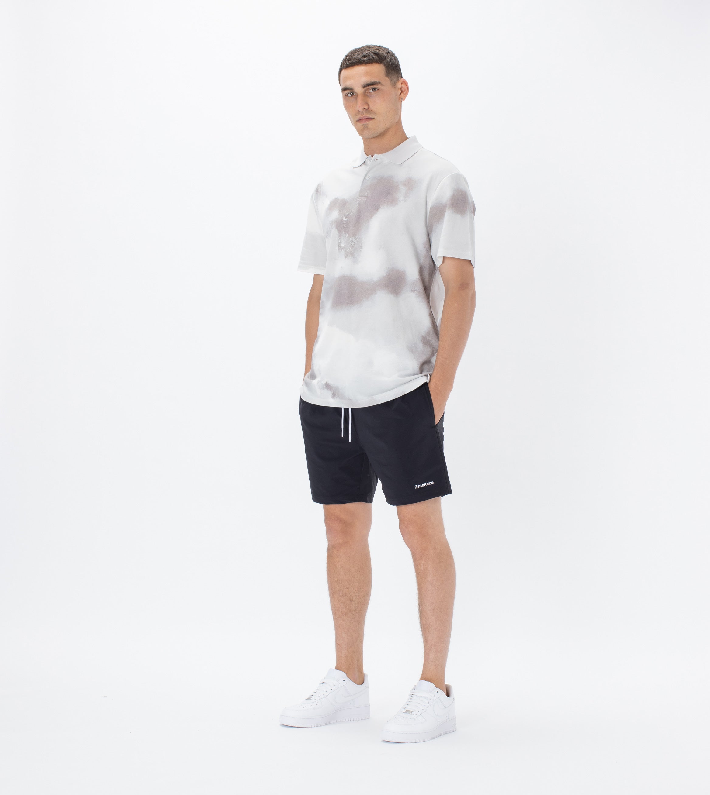 Pique Polo White Camo