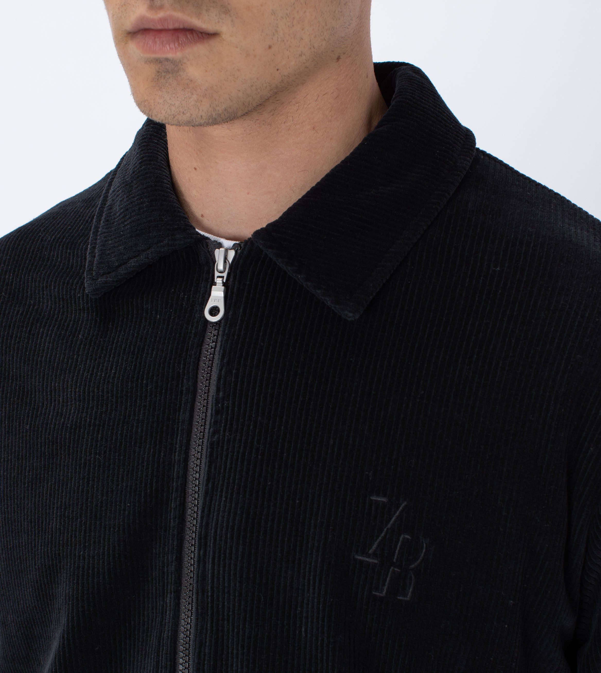 Velour Coach Jacket Black