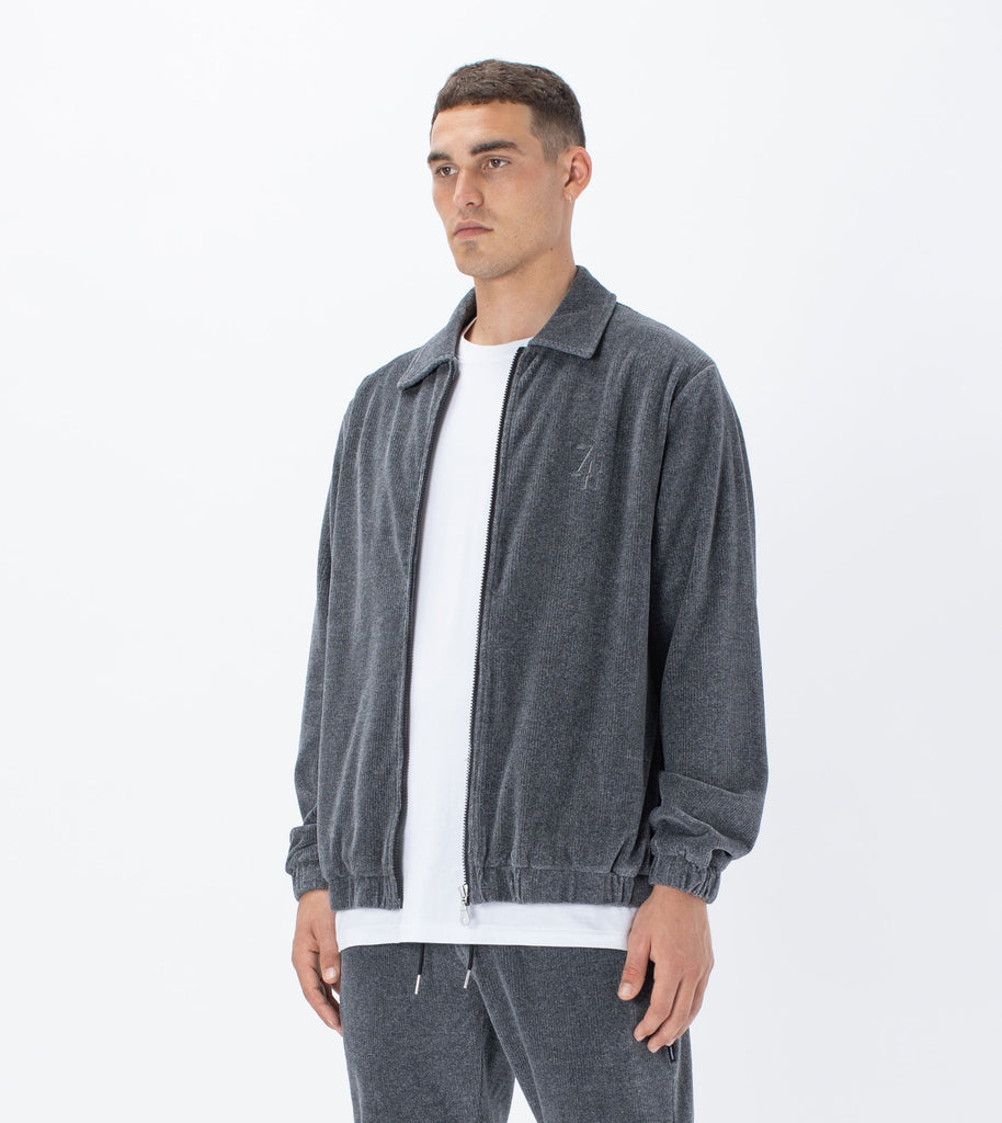 Velour Coach Jacket Static – ZANEROBE Australia