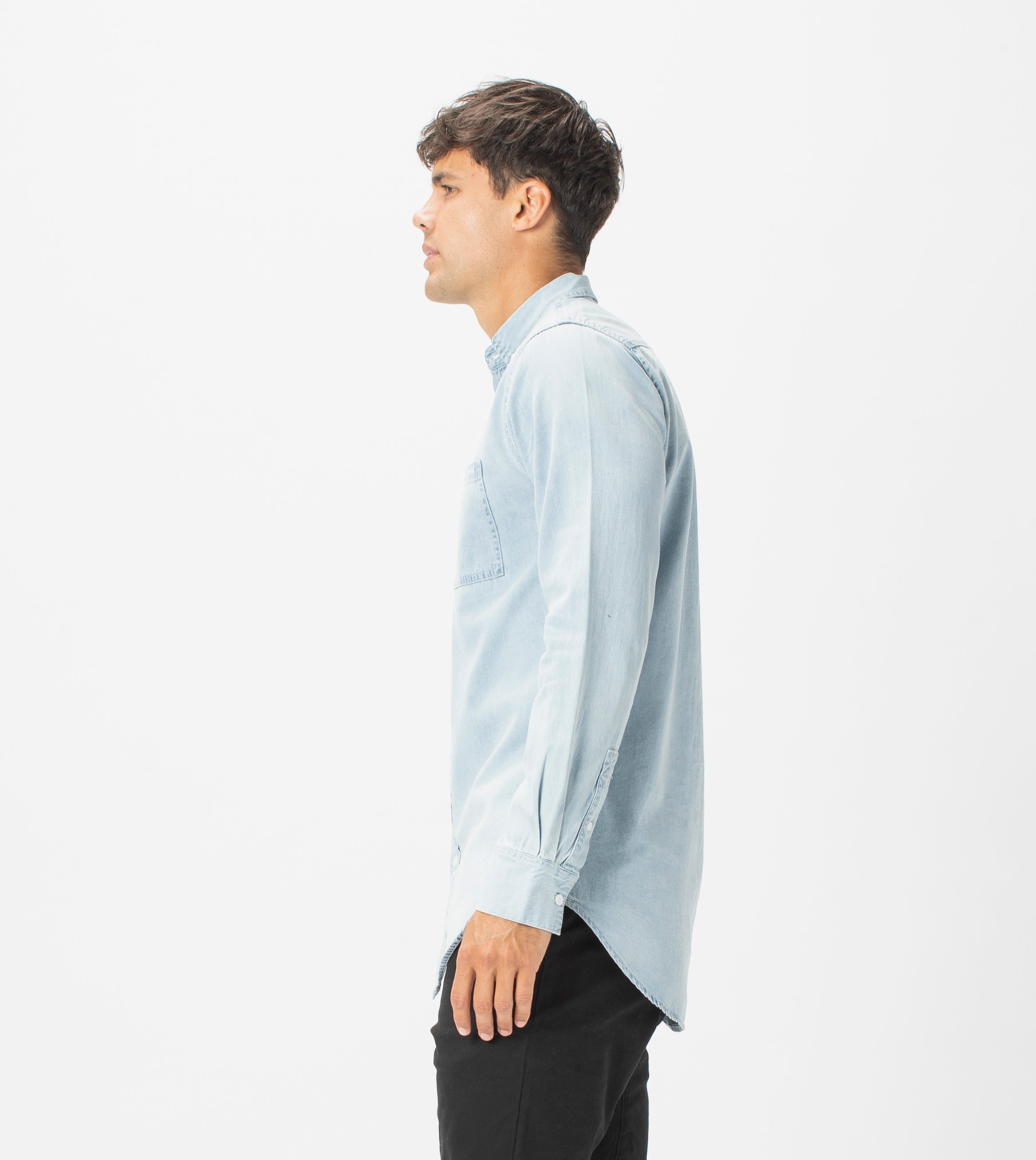 7 Foot Work Denim LS Shirt Original Blue