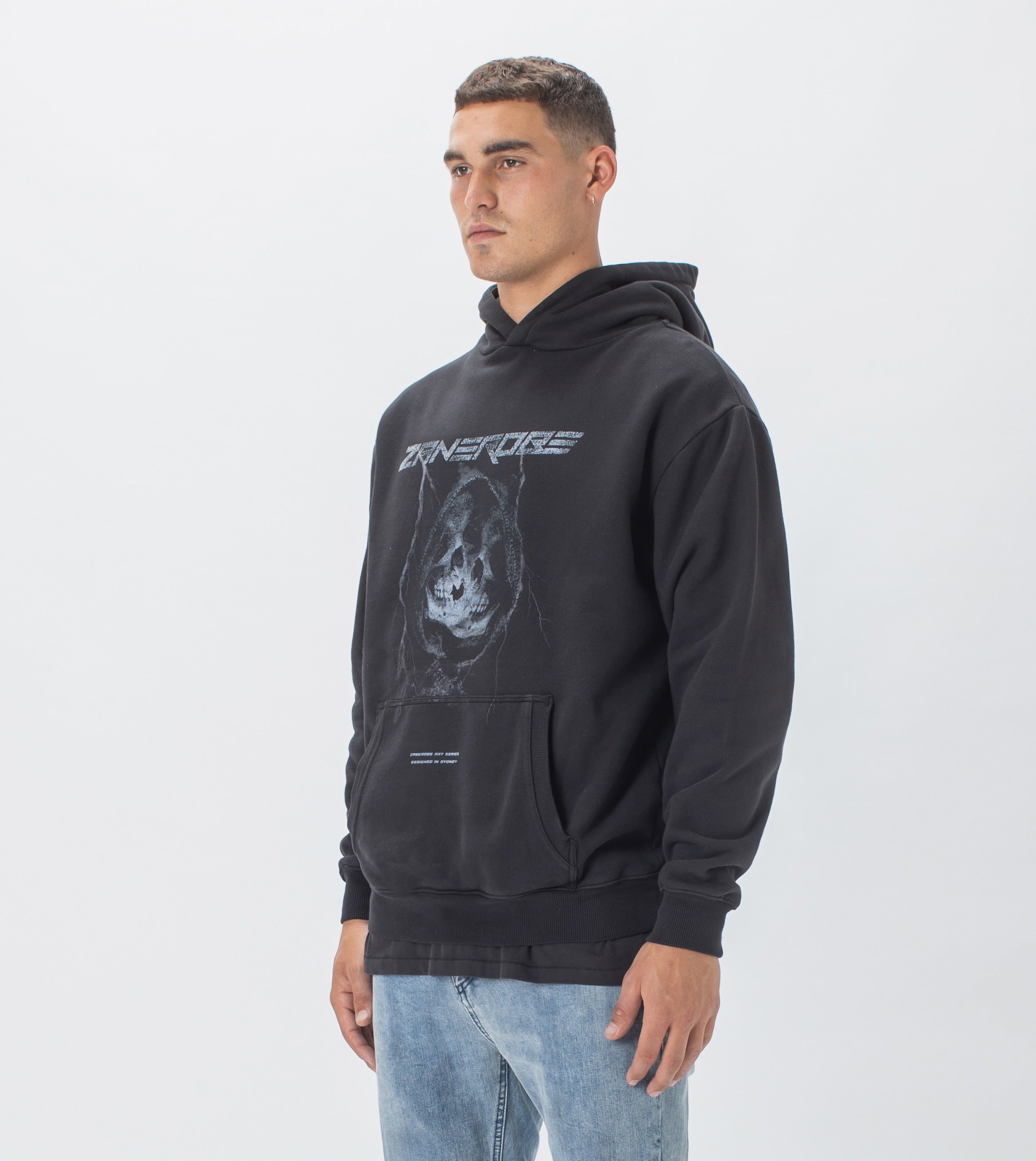 Afterlife Lowgo Hood Sweat GD Black