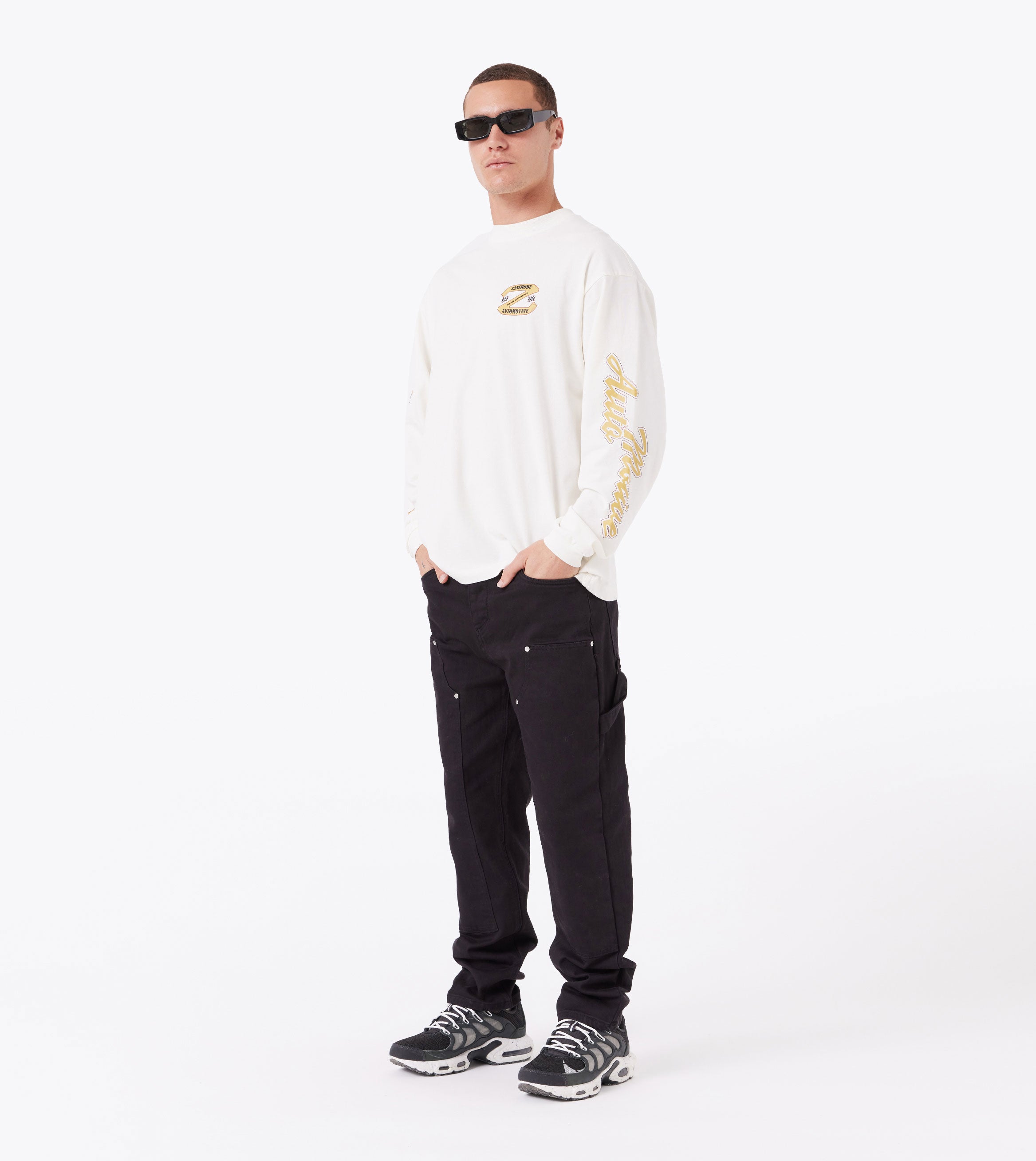 Automotive Box ++ LS Tee Vintage White
