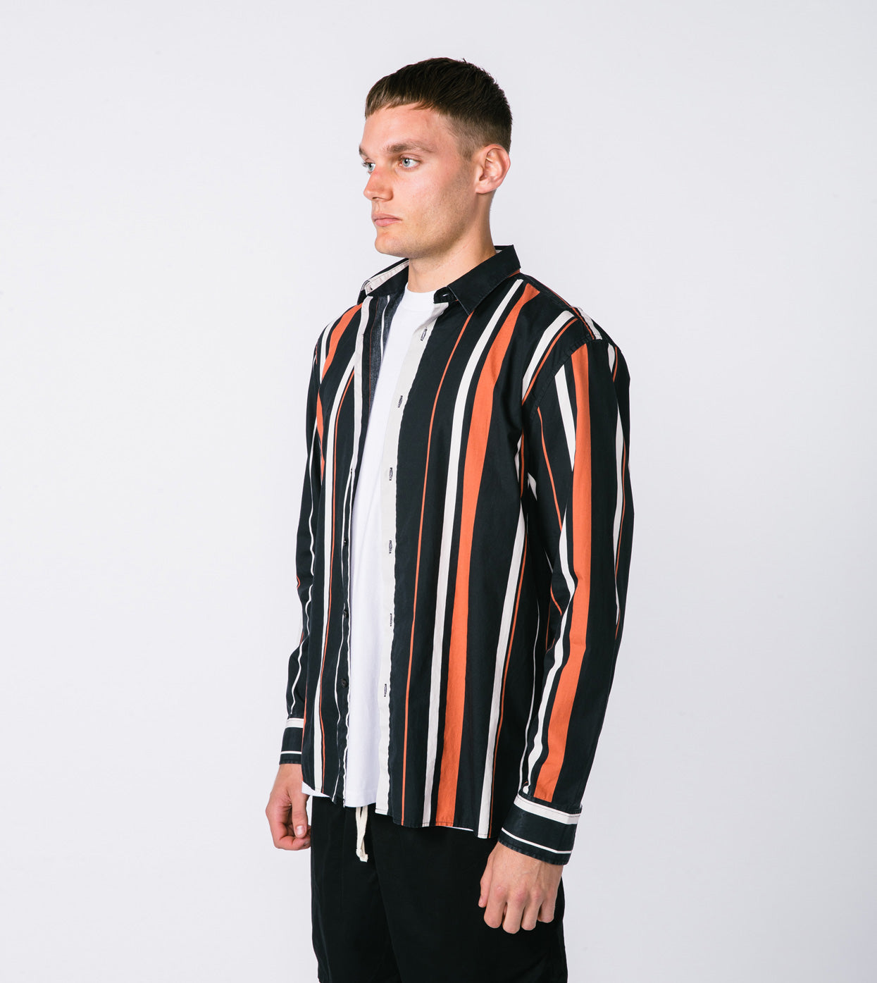 Box LS Shirt Black Multi