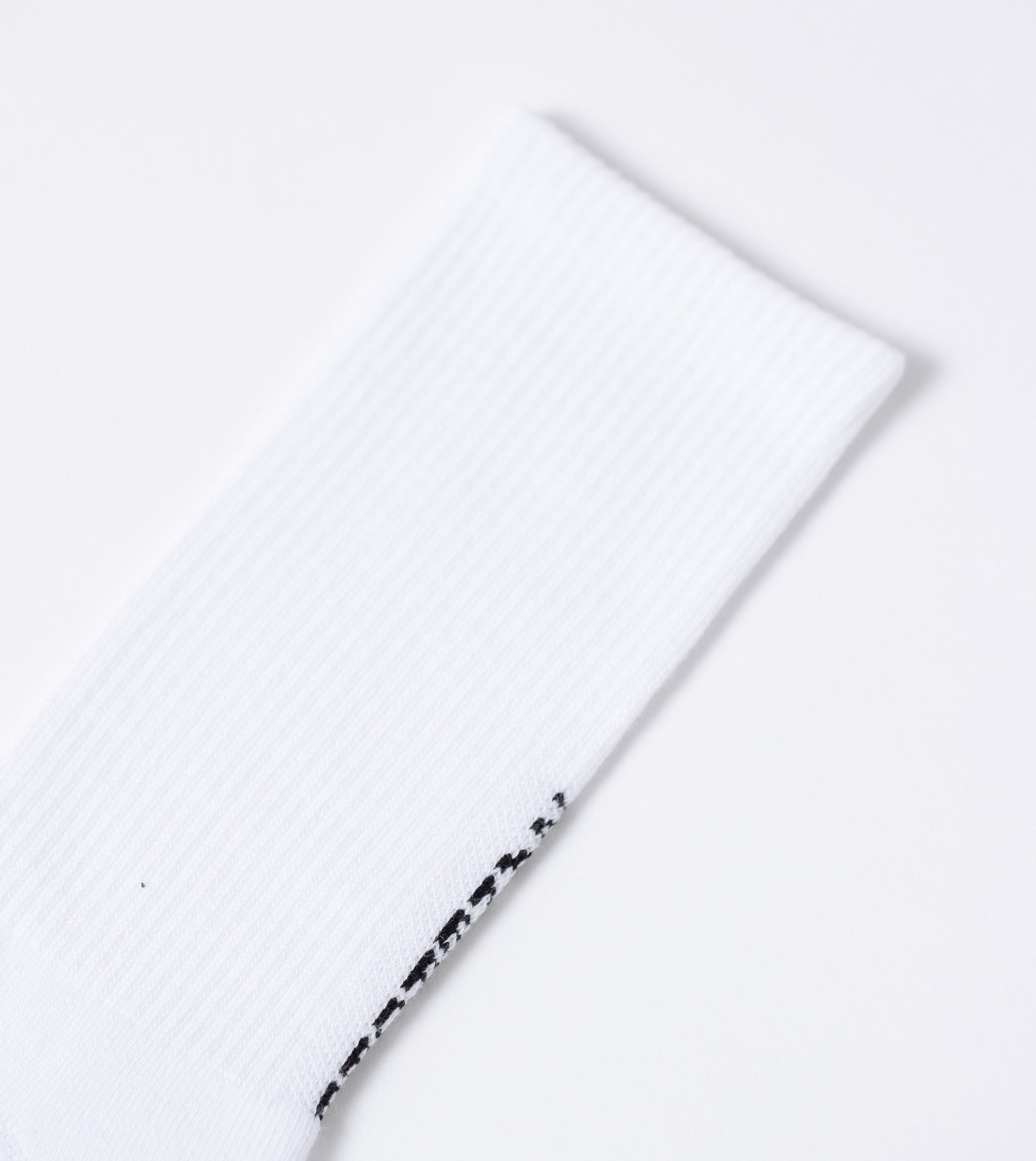 Back Logo Sock White (2 Pack)