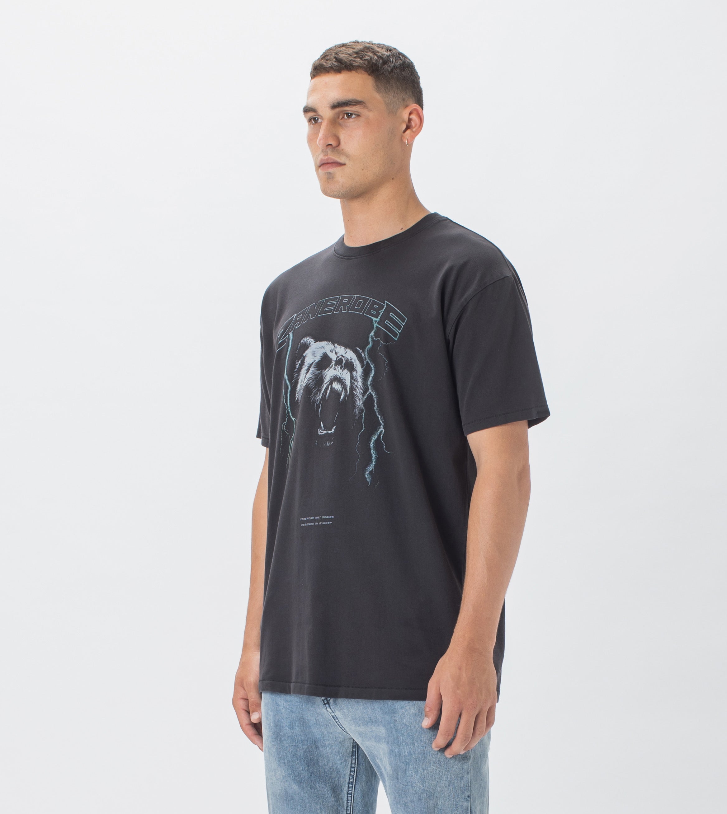 Bear Box Tee GD Black