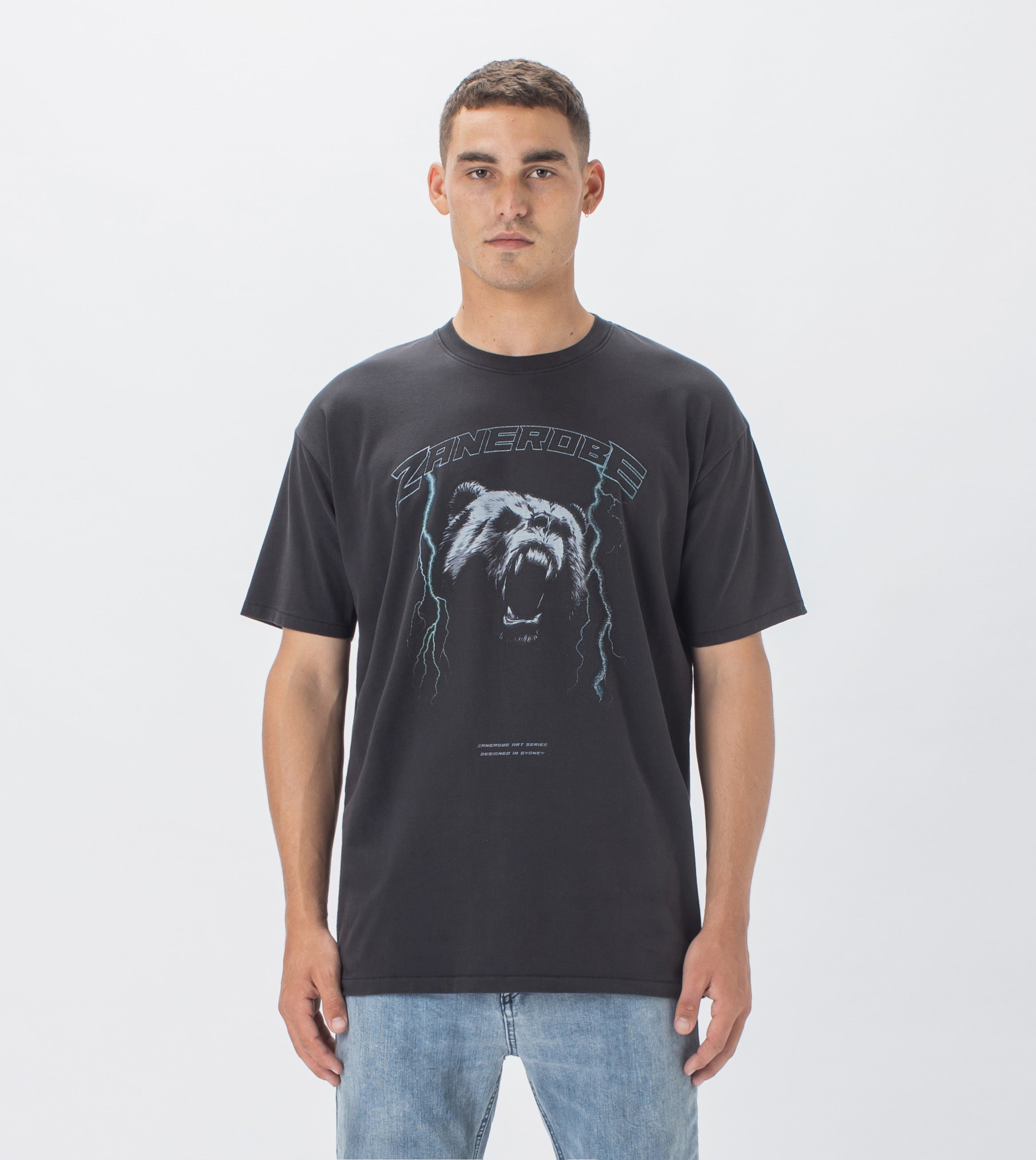 Bear Box Tee GD Black