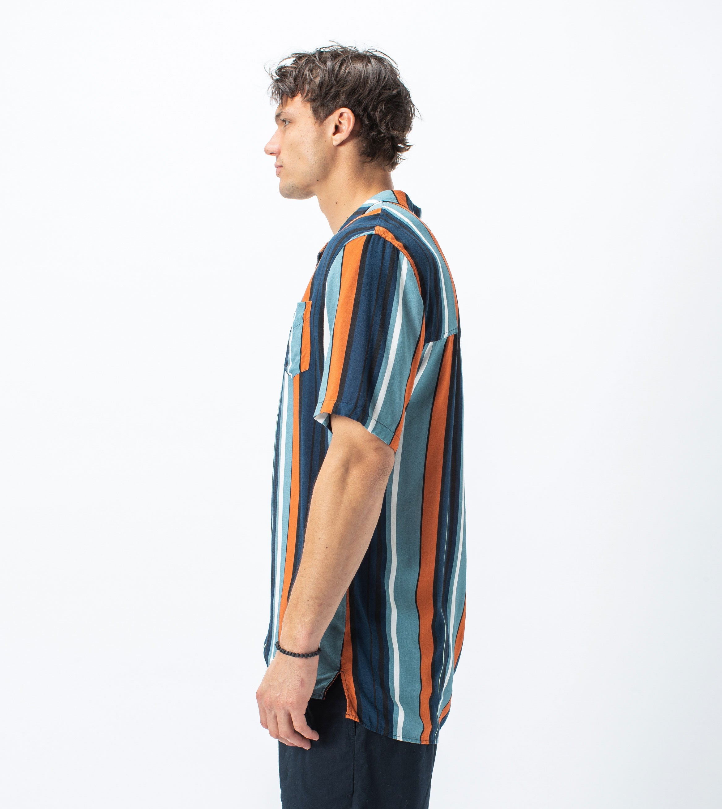 Bel Air Stripe SS Shirt Ocean/Clay