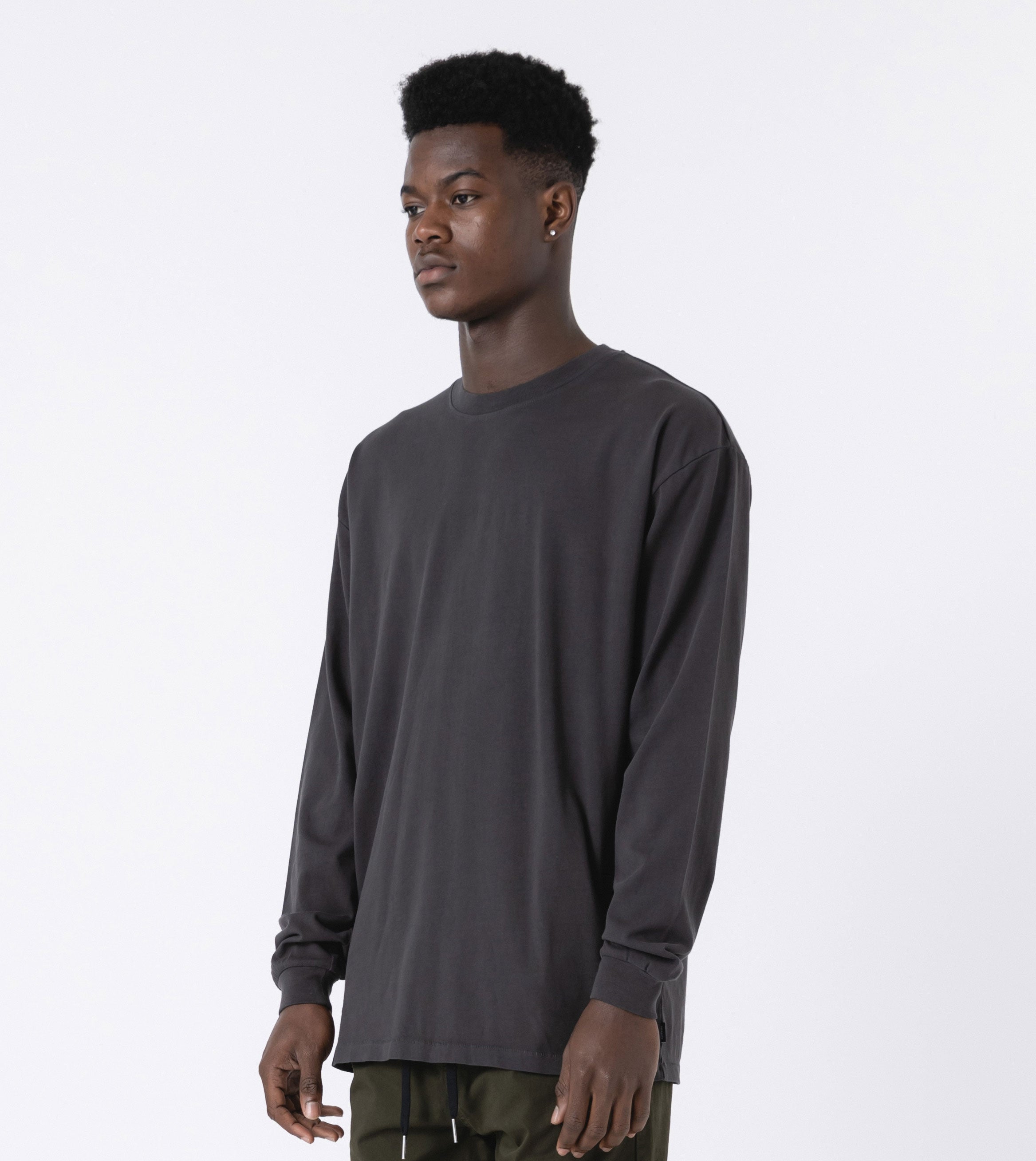 Box LS Tee GD Dk Grey