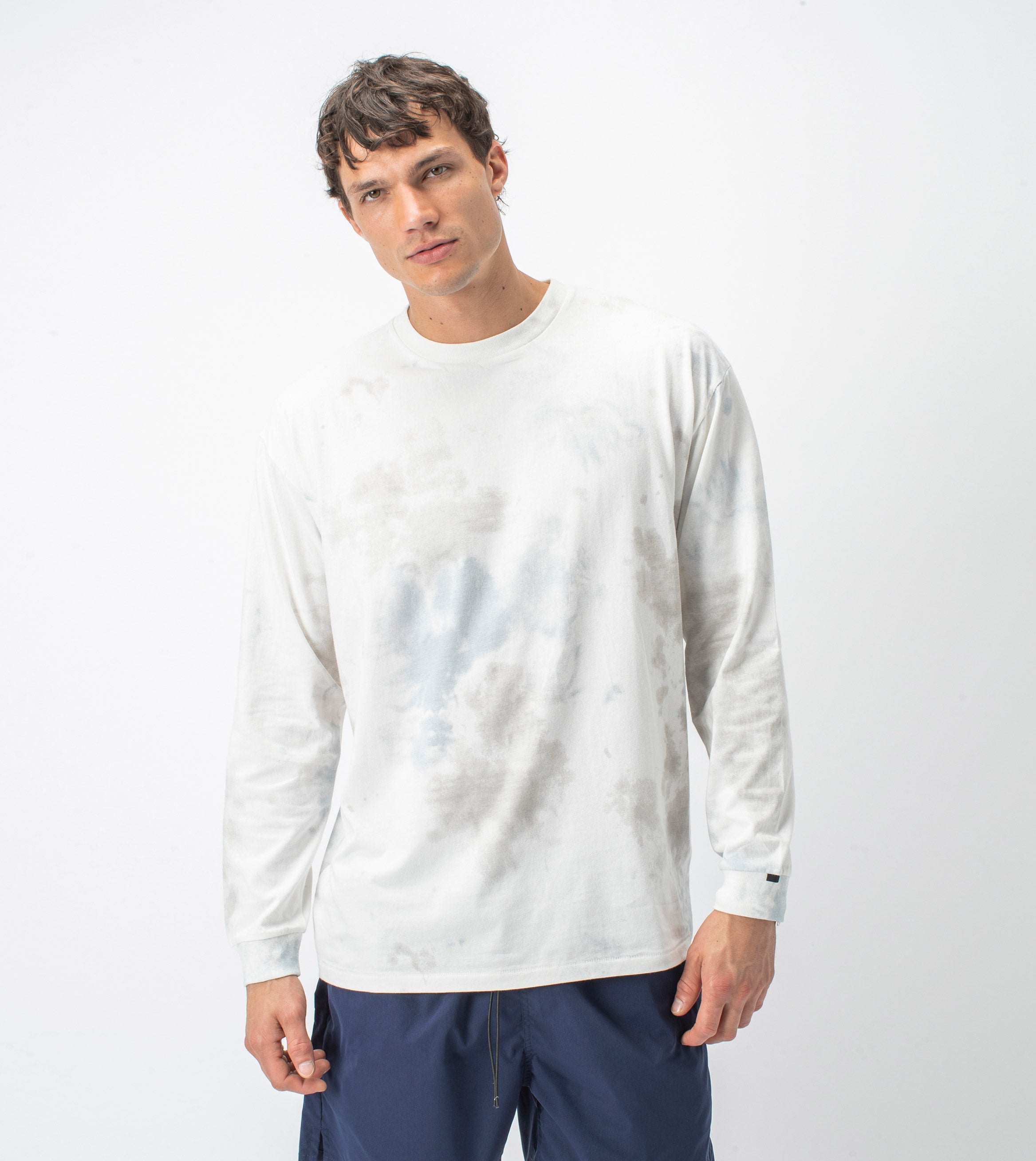 Slub Box LS Tee Milk/Cement