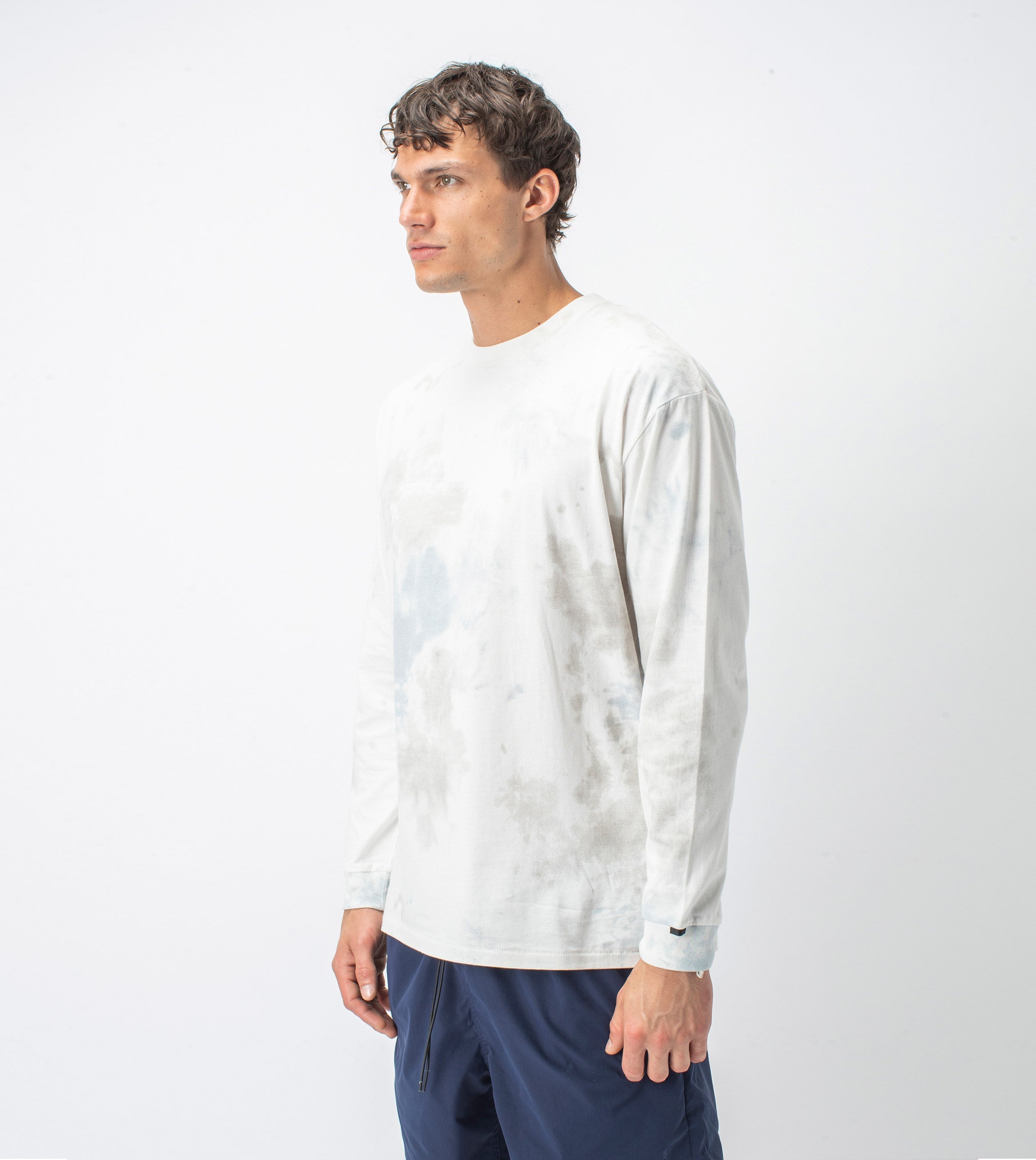 Slub Box LS Tee Milk/Cement