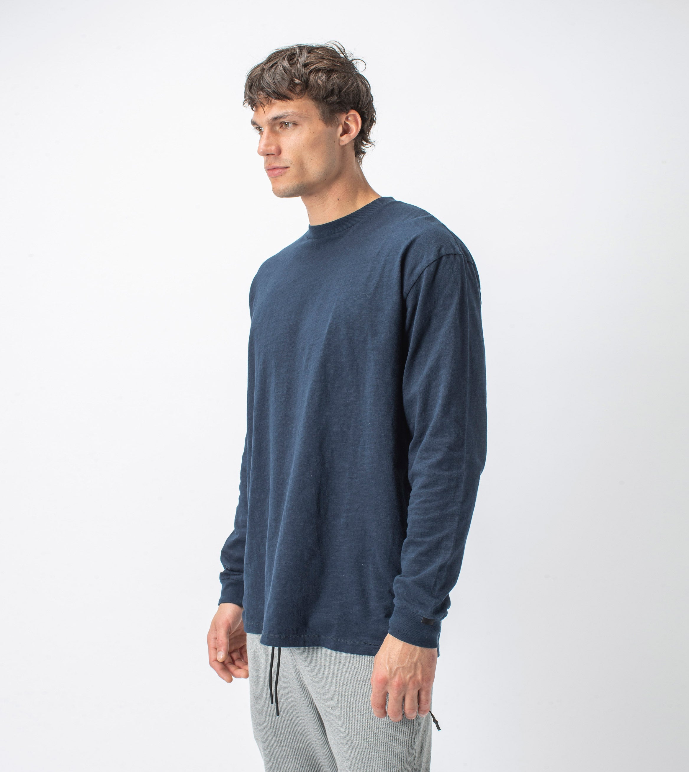 Slub Box LS Tee Washed Ink