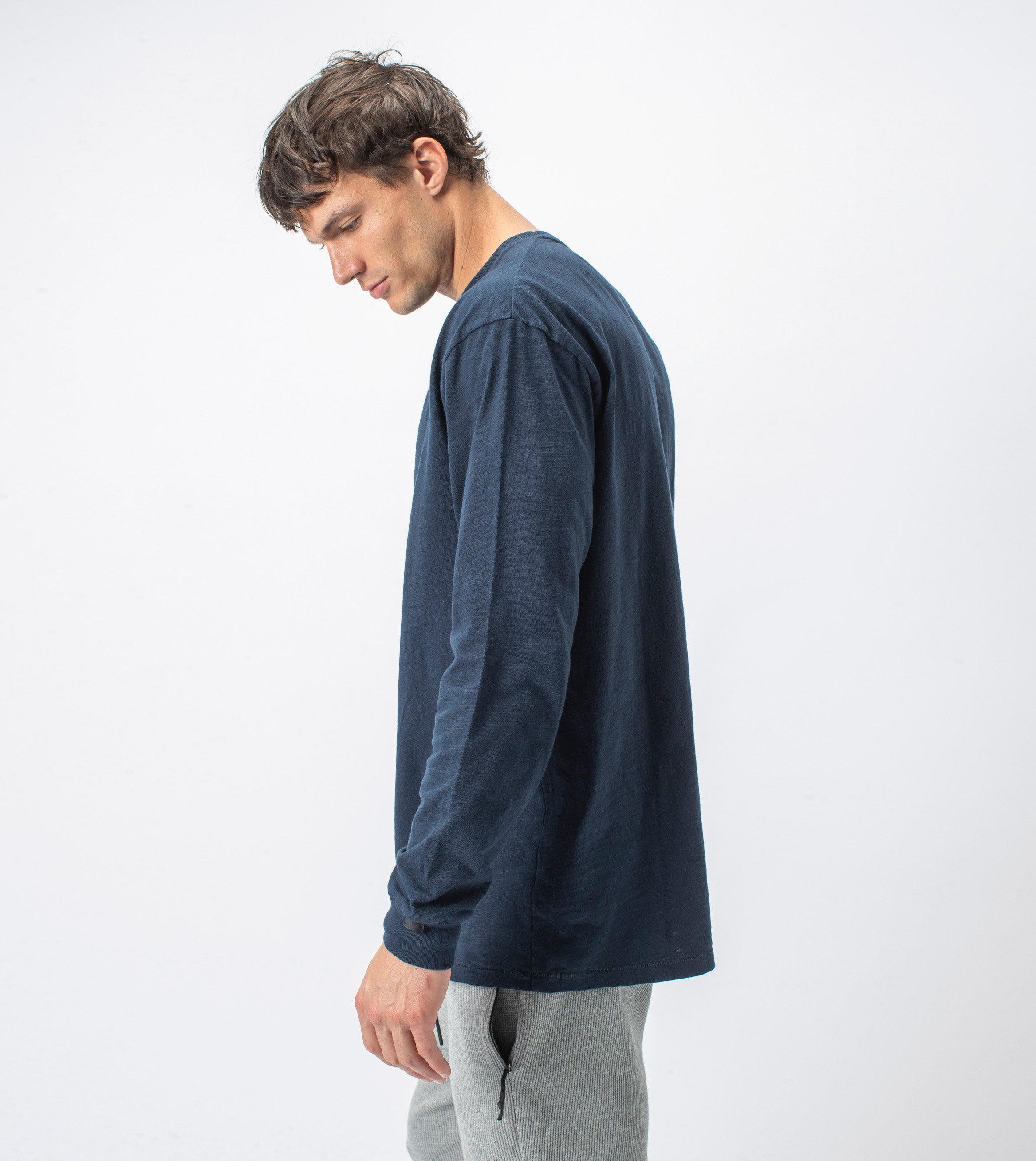 Slub Box LS Tee Washed Ink