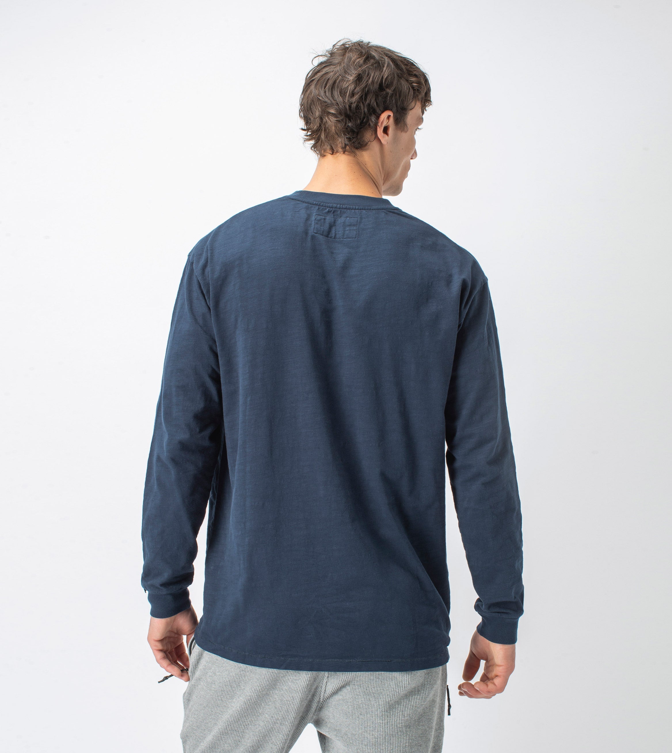 Slub Box LS Tee Washed Ink