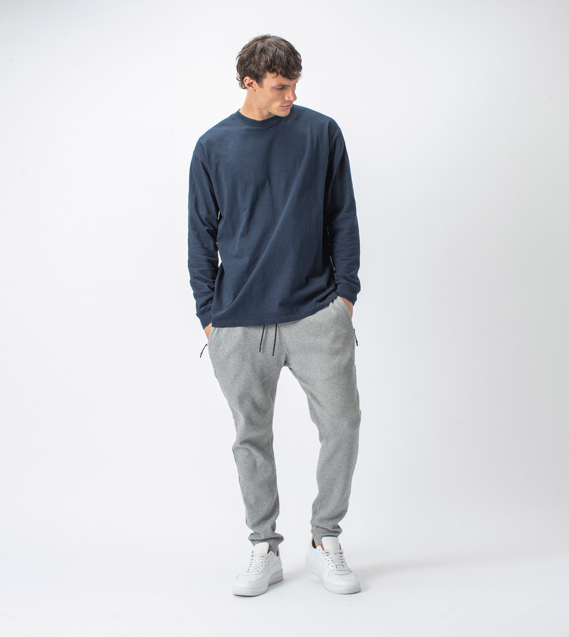 Slub Box LS Tee Washed Ink