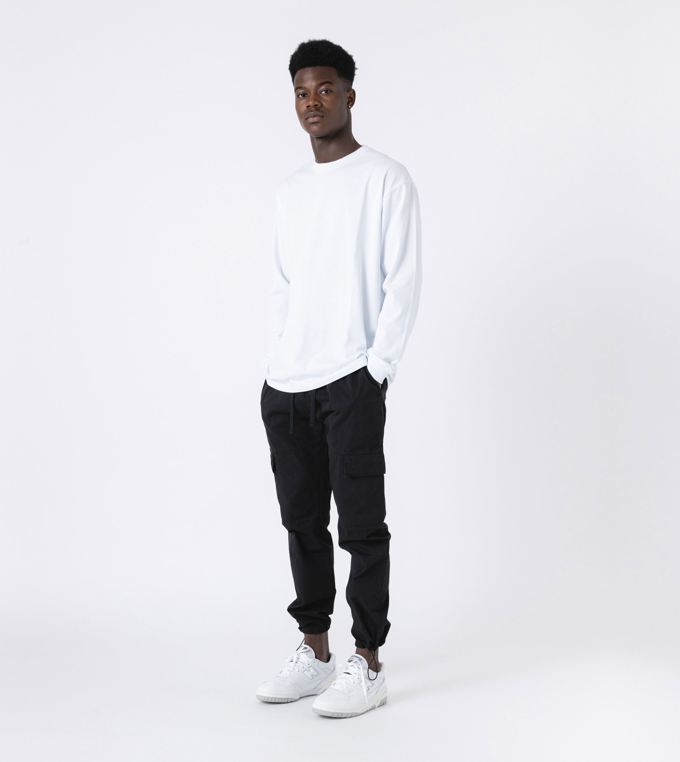 Box LS Tee White