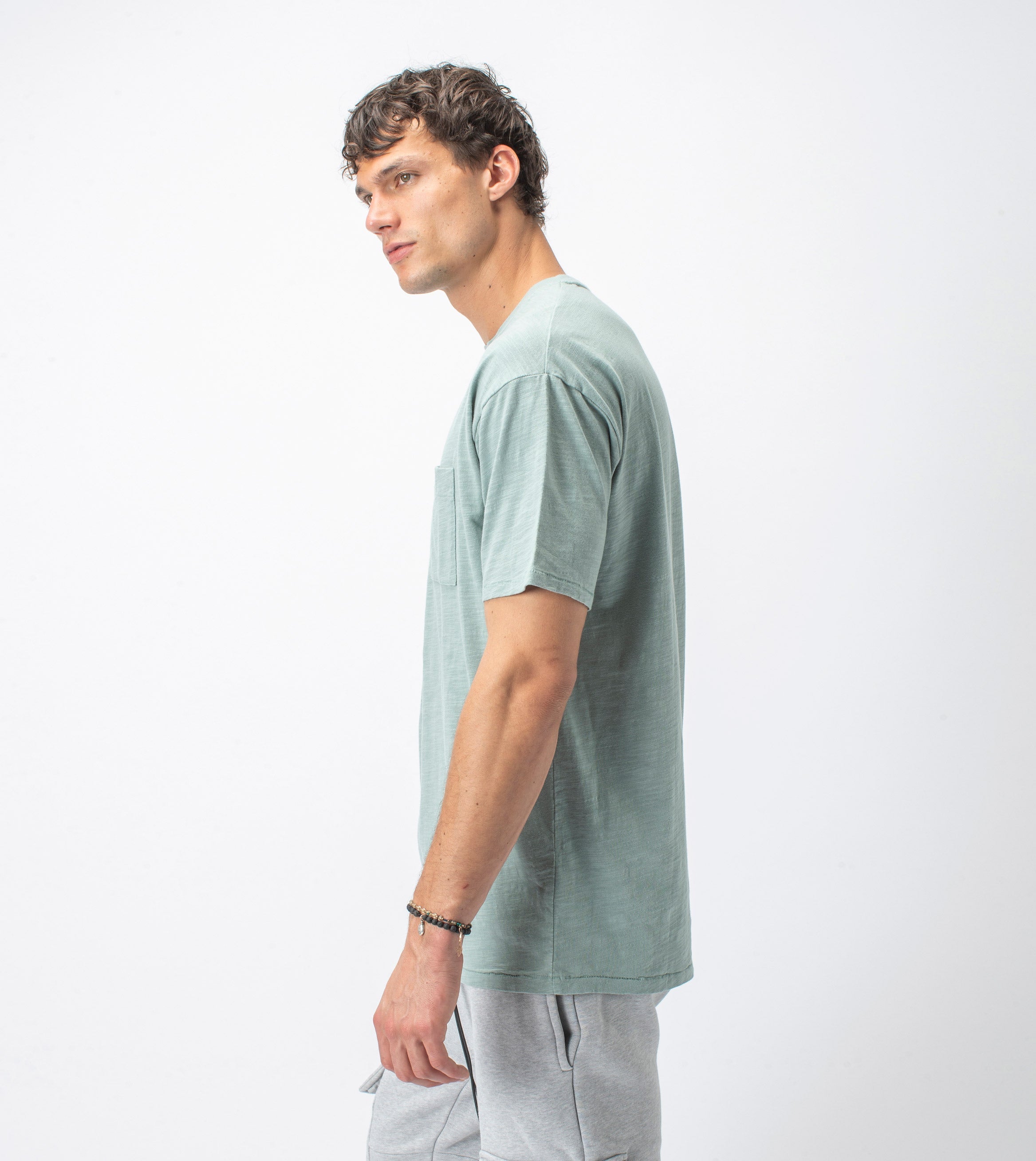 Slub Box Pocket Tee Mint