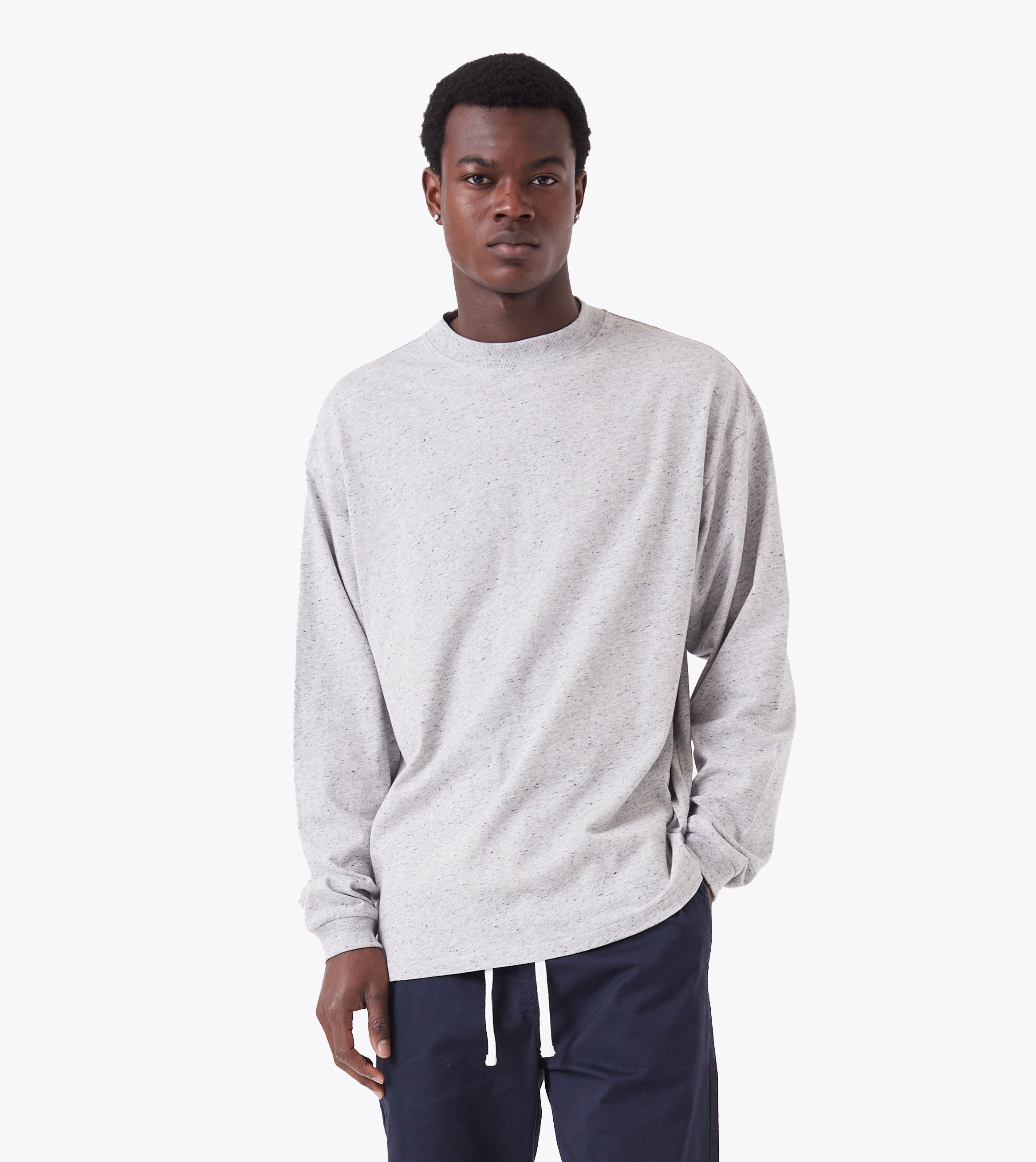 Box ++ LS Tee Space Grey Nep