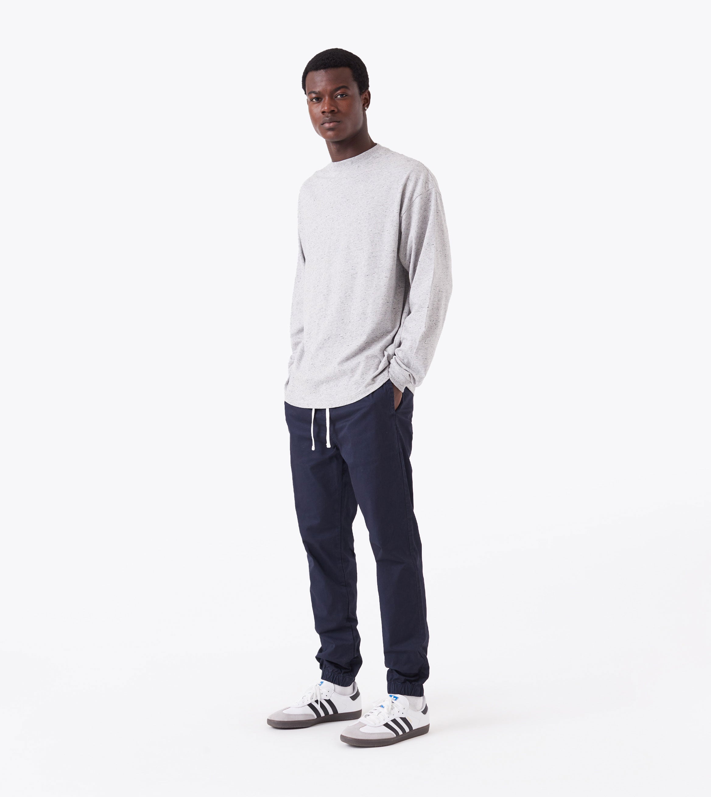 Box ++ LS Tee Space Grey Nep