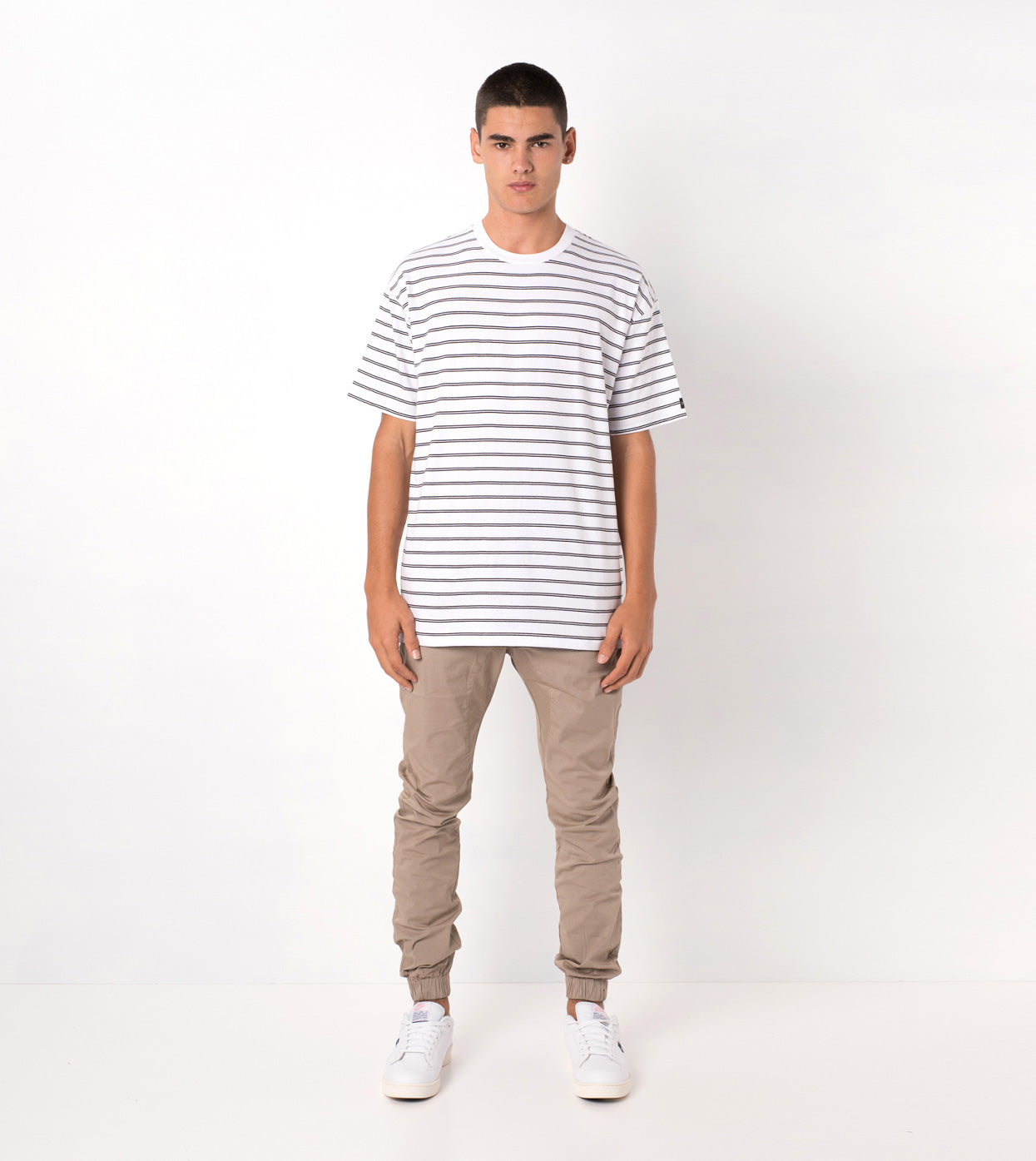 Channel Box Tee White/Black