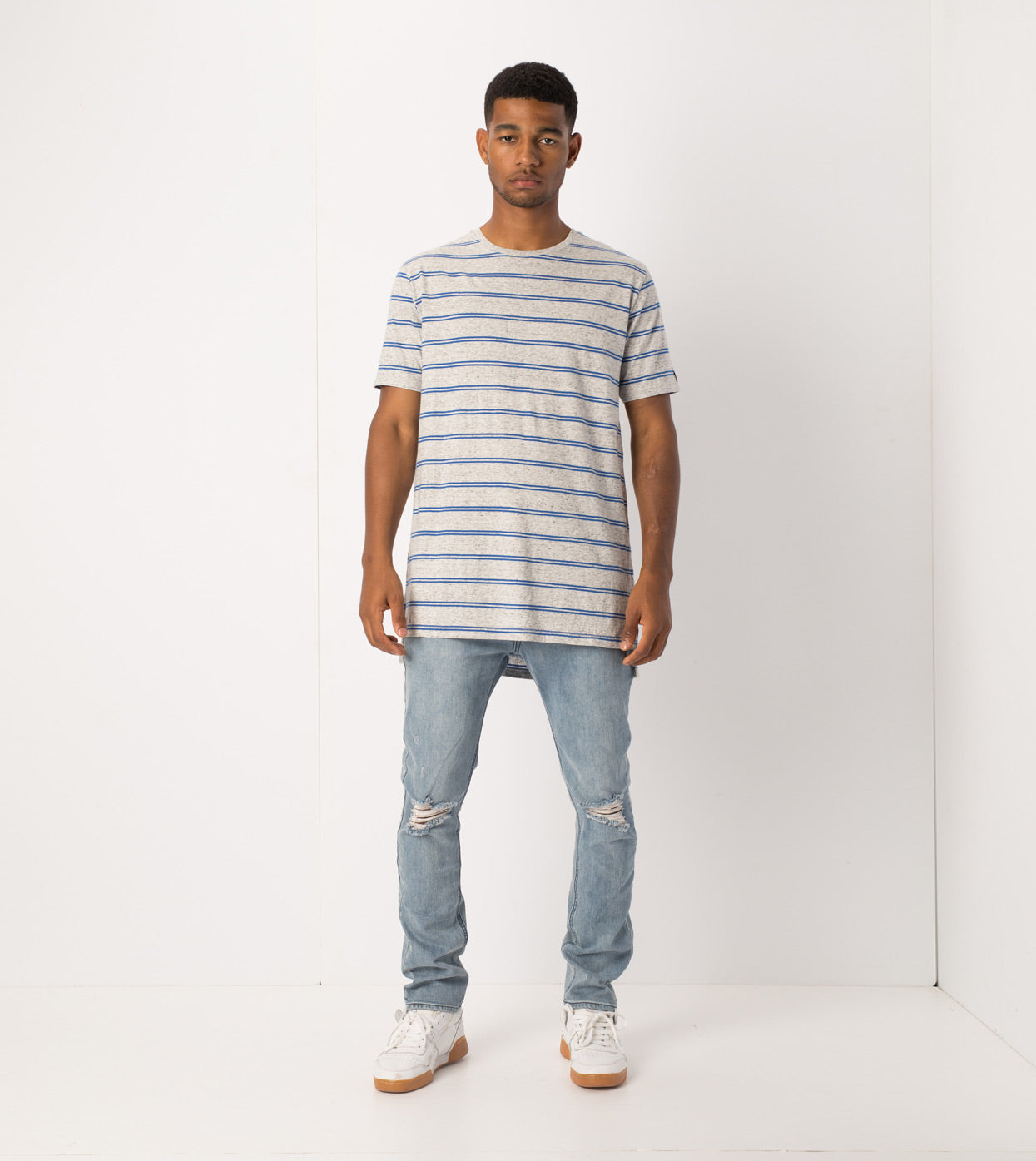 Channel Flintlock Tee Storm Marle/Cobalt