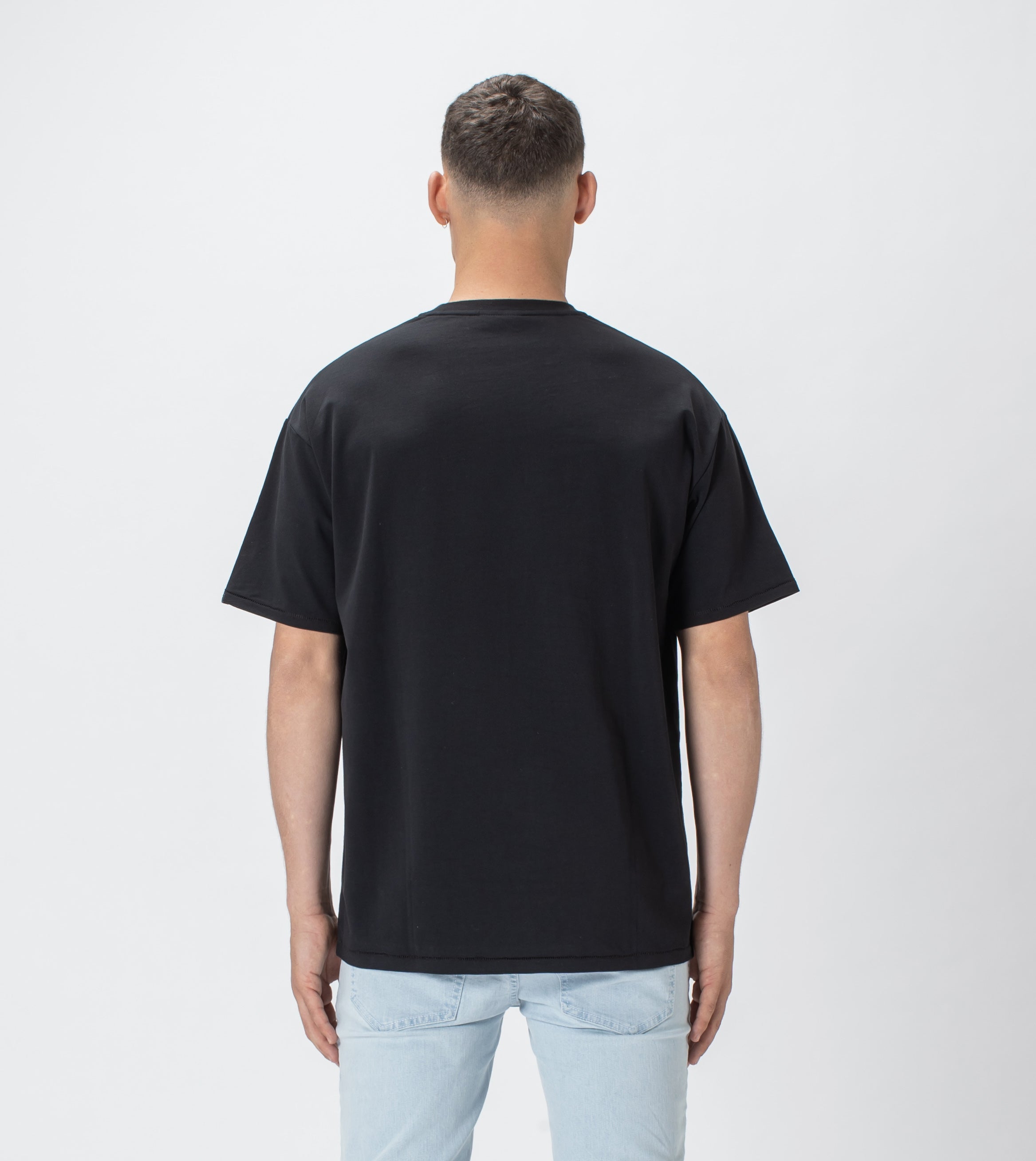 Cheetah Box Tee Piece Dye Black