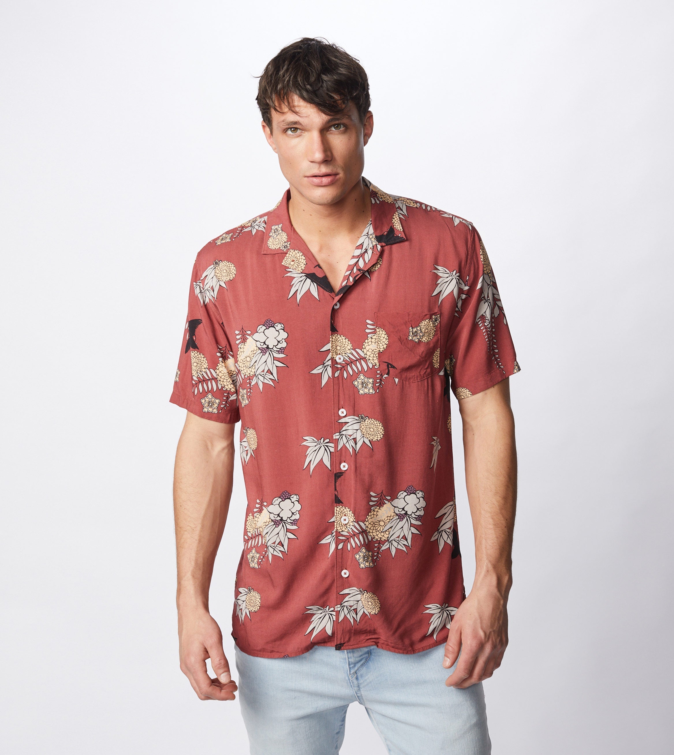 Crane SS Shirt Ochre