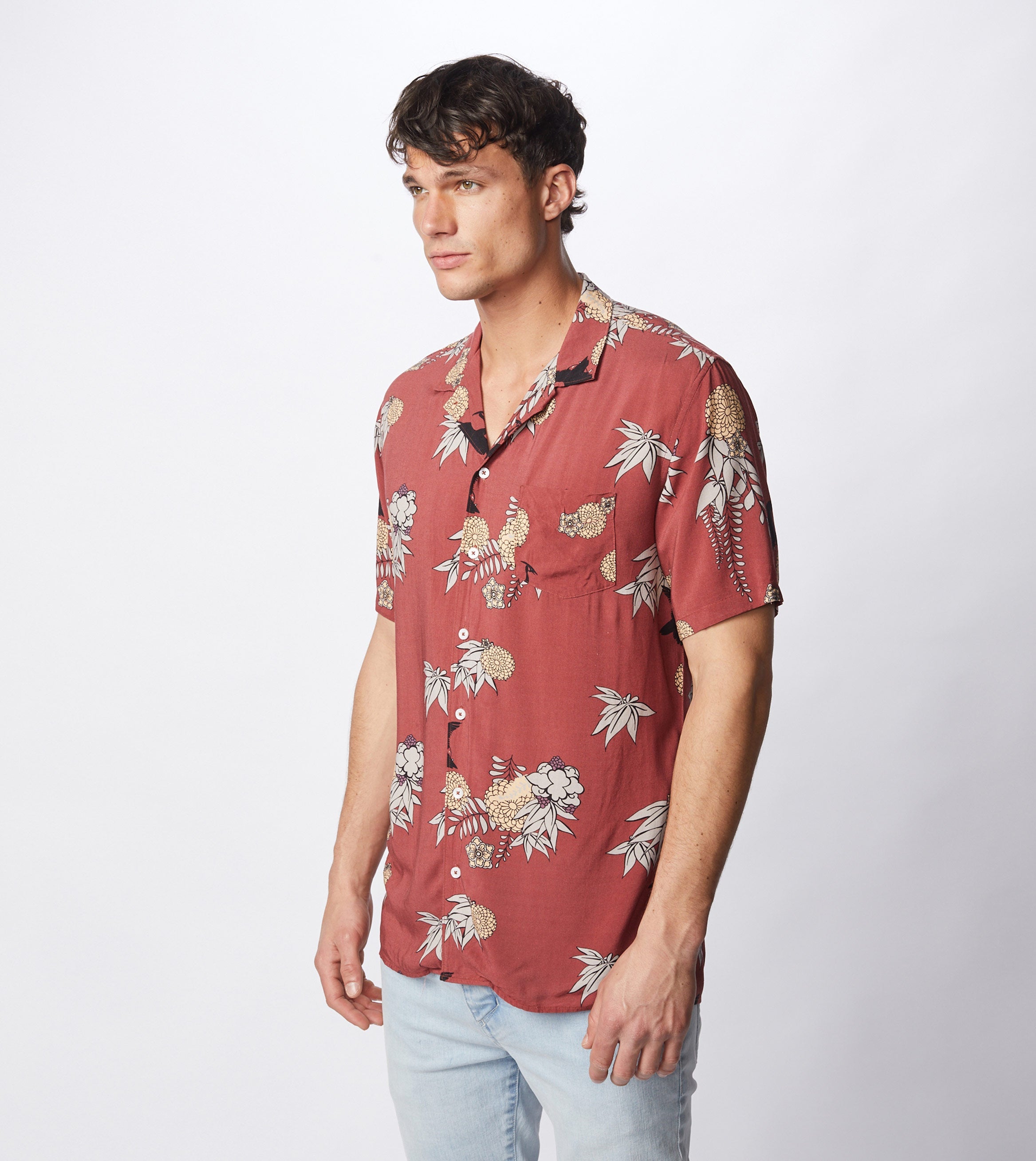 Crane SS Shirt Ochre