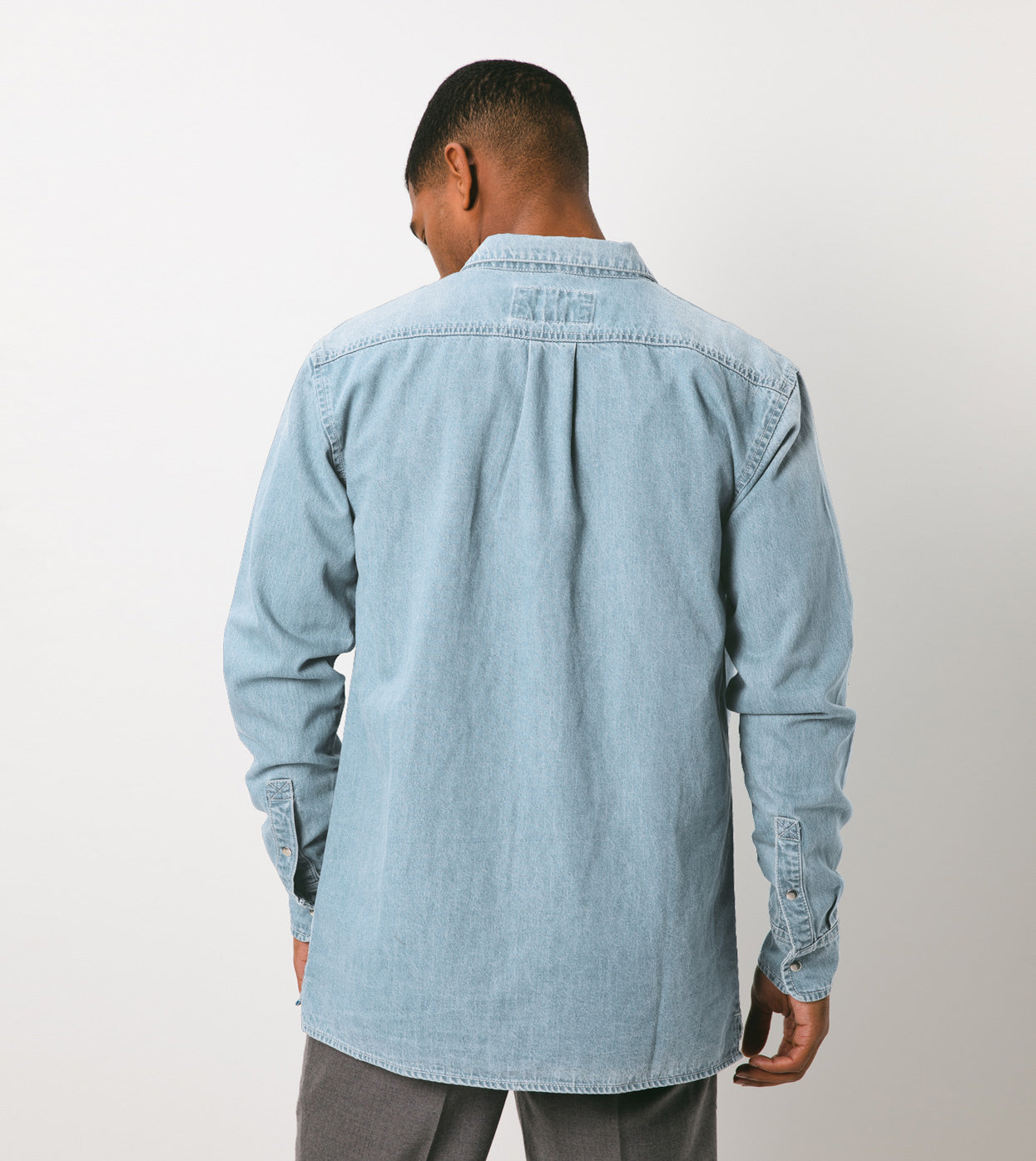 Denim LS Shirt Blaze Blue