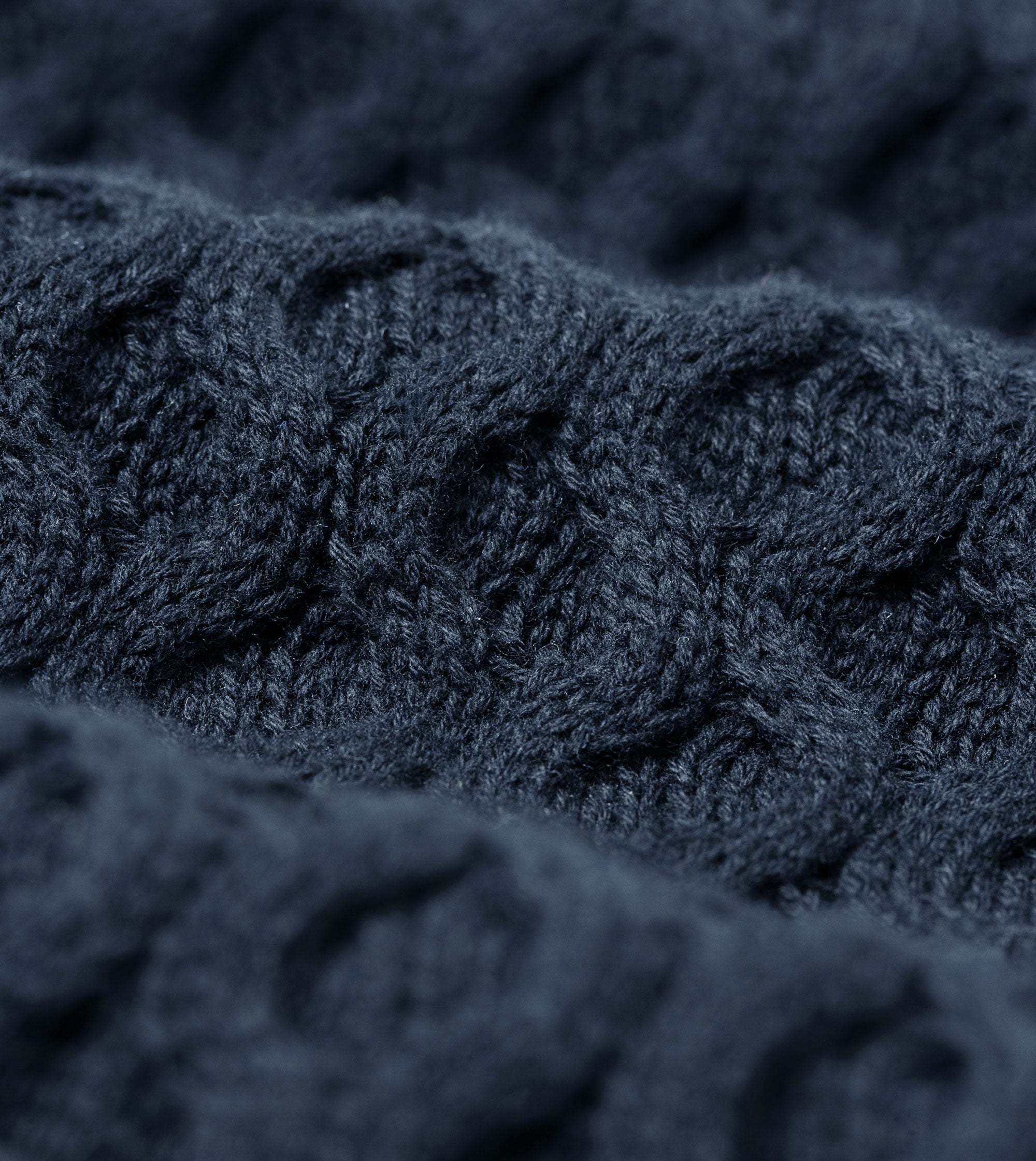 Diamond Crew Knit Navy