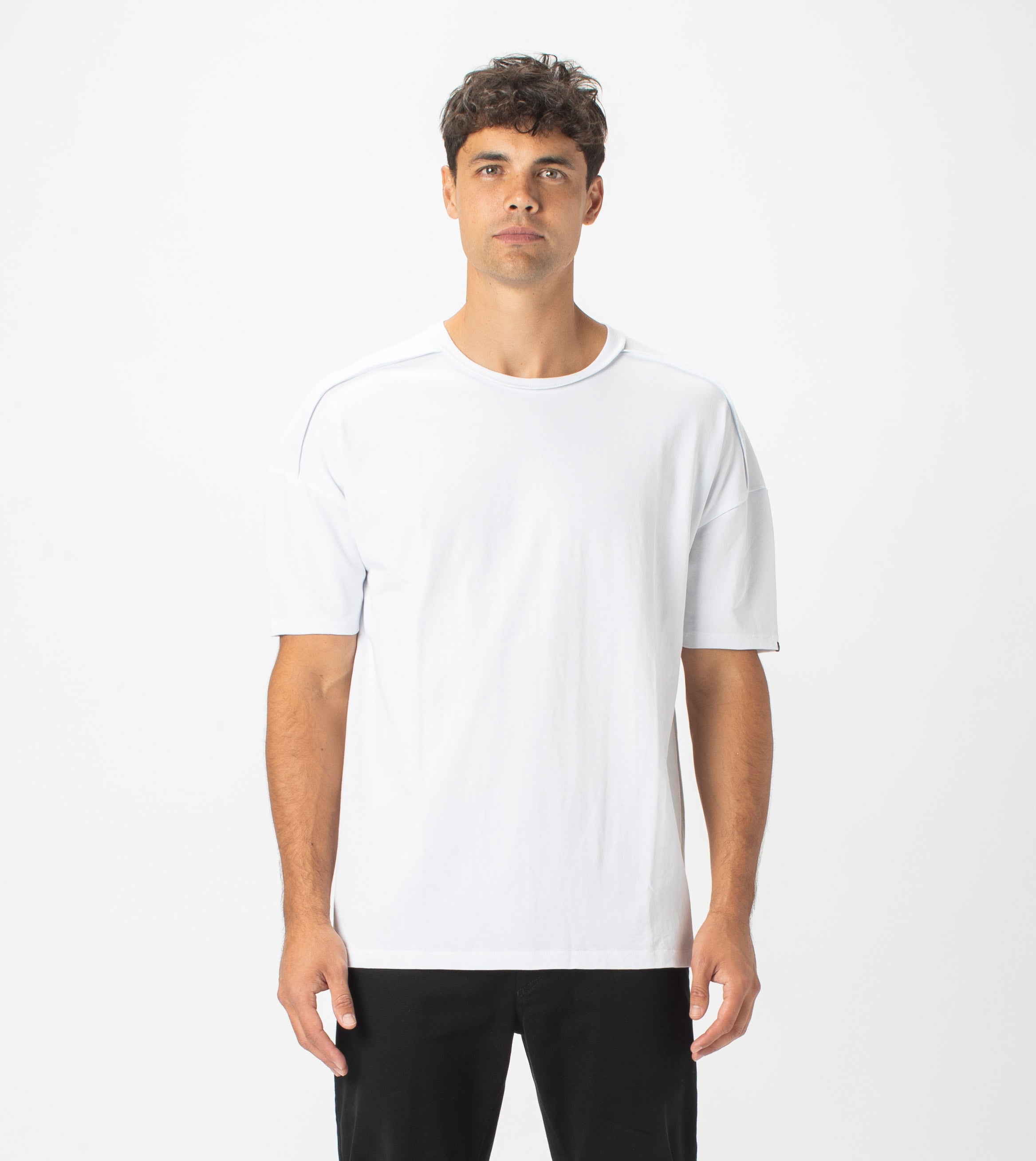 Drop Box Tee White