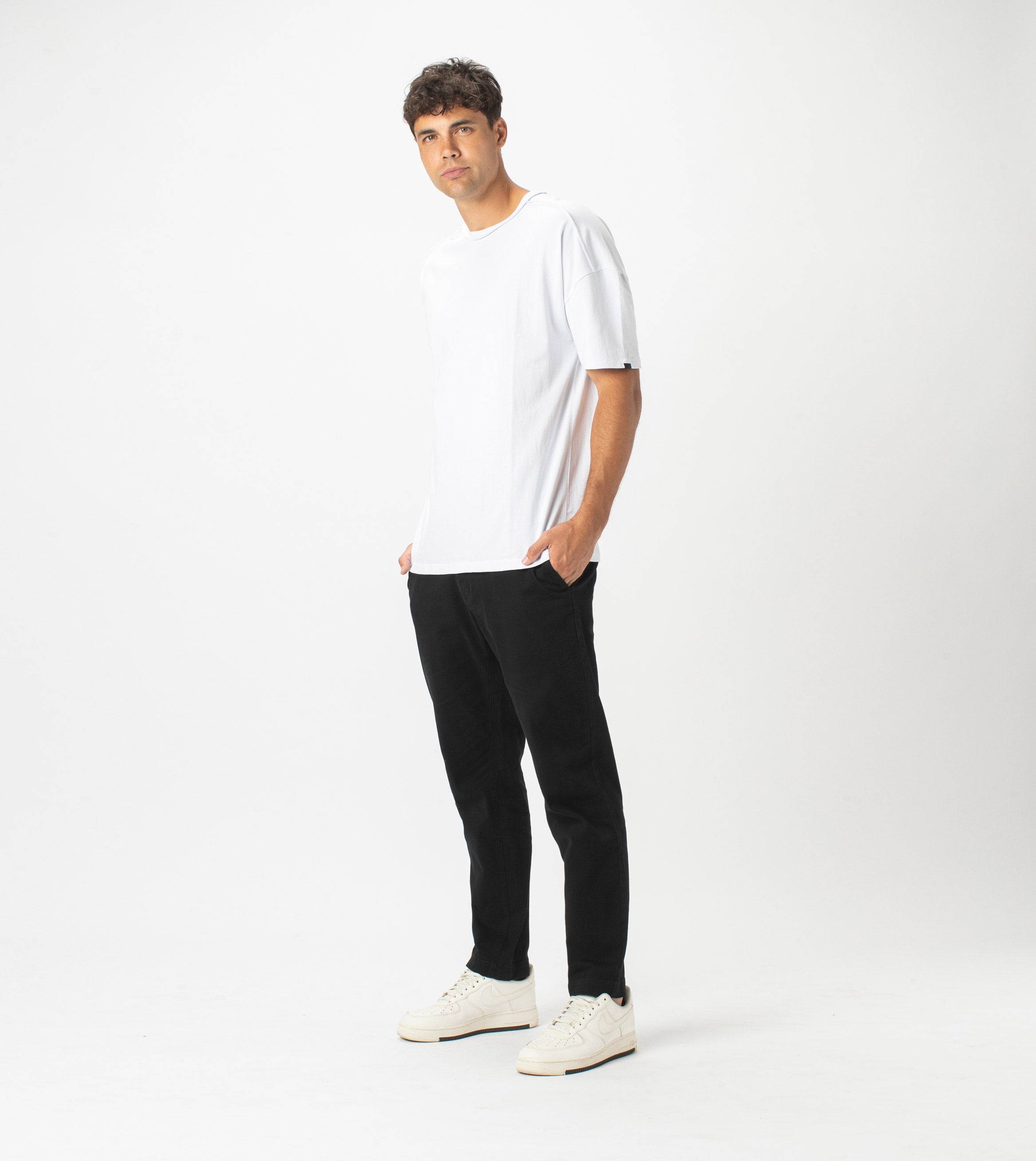 Drop Box Tee White